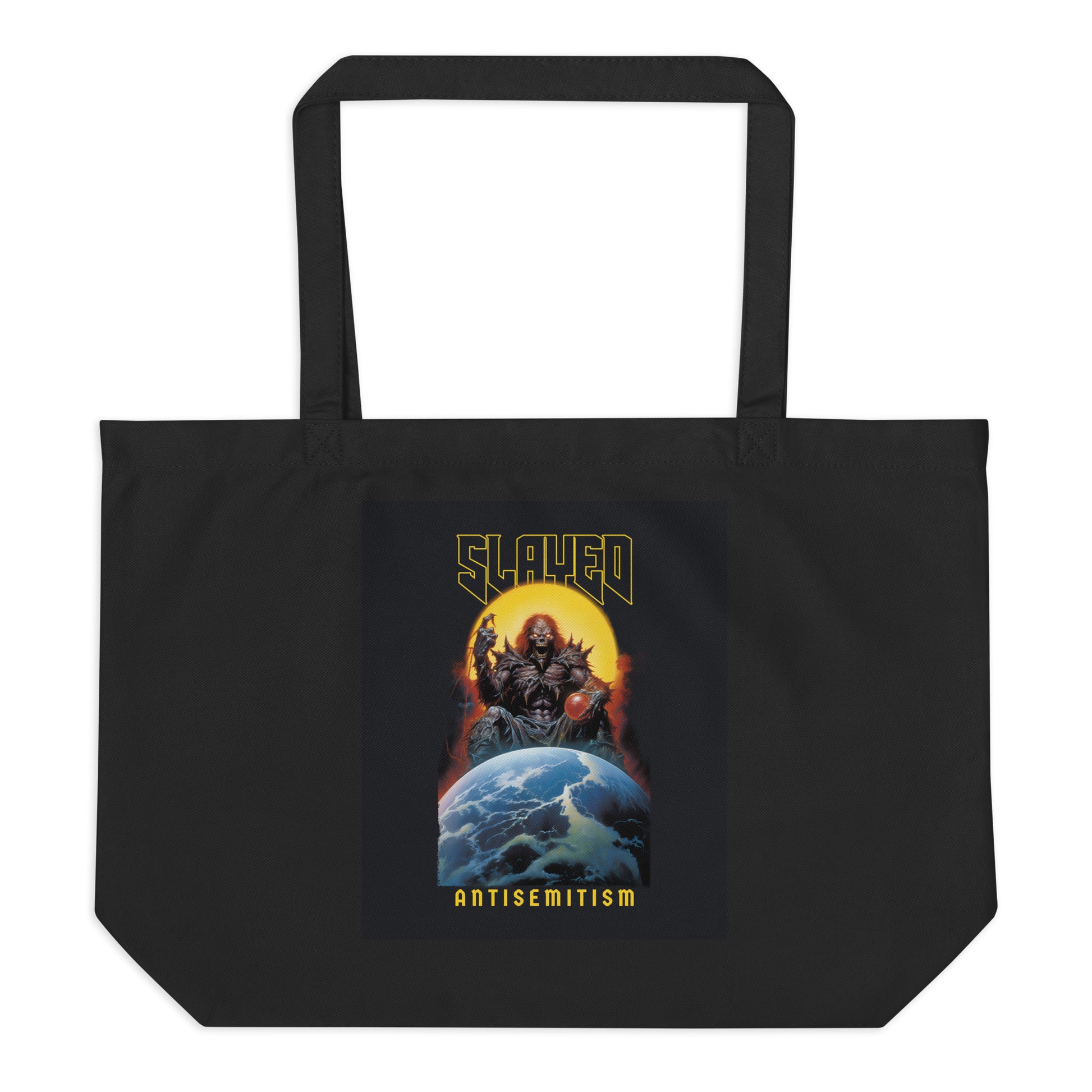 Horror Movie | Antisemitism | Large Organic Tote Bag Jouparty