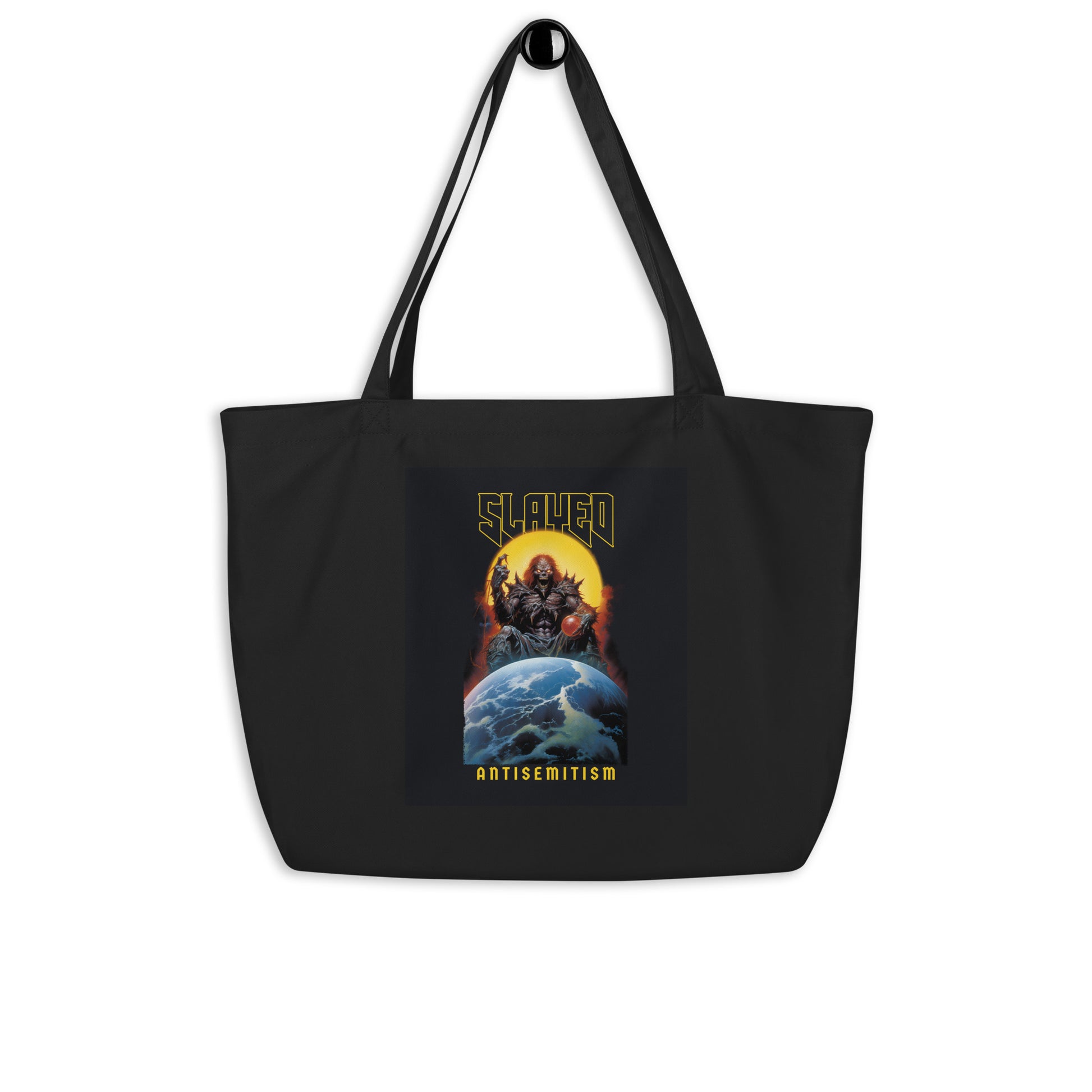 Horror Movie | Antisemitism | Large Organic Tote Bag Jouparty