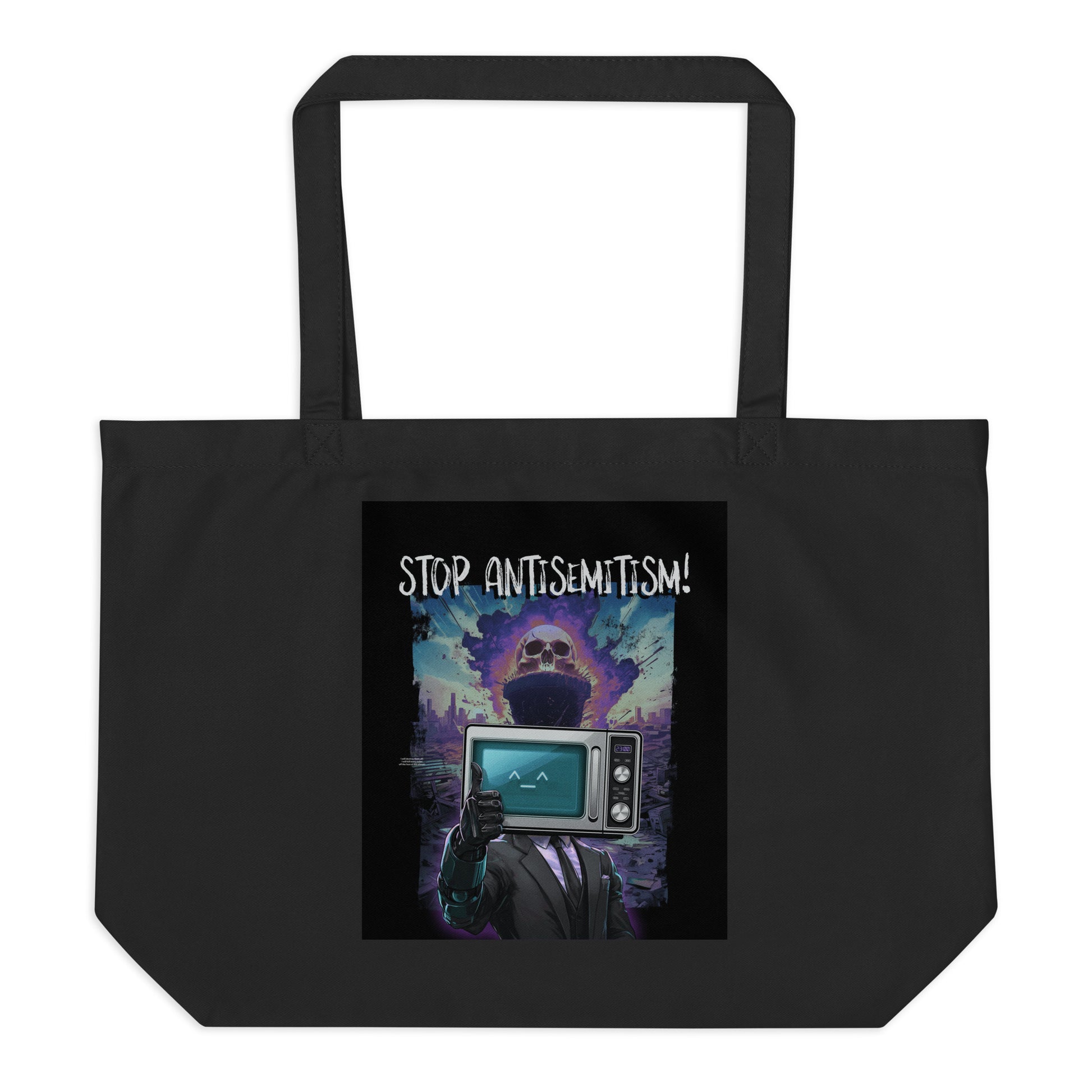 Horror Movie | Antisemitism | Large Organic Tote Bag