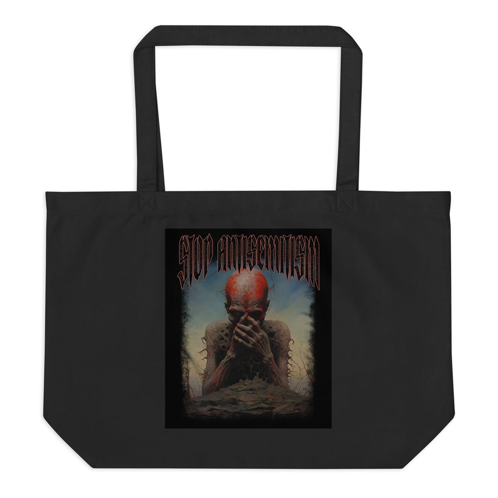 Horror Movie | Antisemitism | Large Organic Tote Bag Jouparty