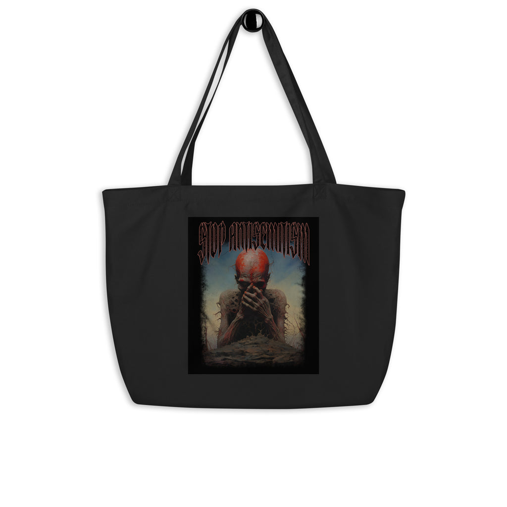 Horror Movie | Antisemitism | Large Organic Tote Bag Jouparty