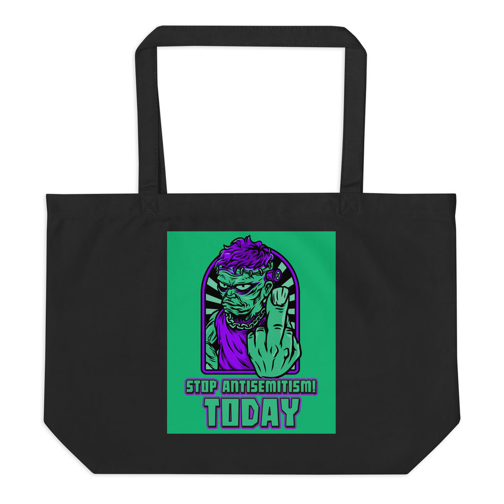 Horror Movie | Antisemitism | Large Organic Tote Bag Jouparty