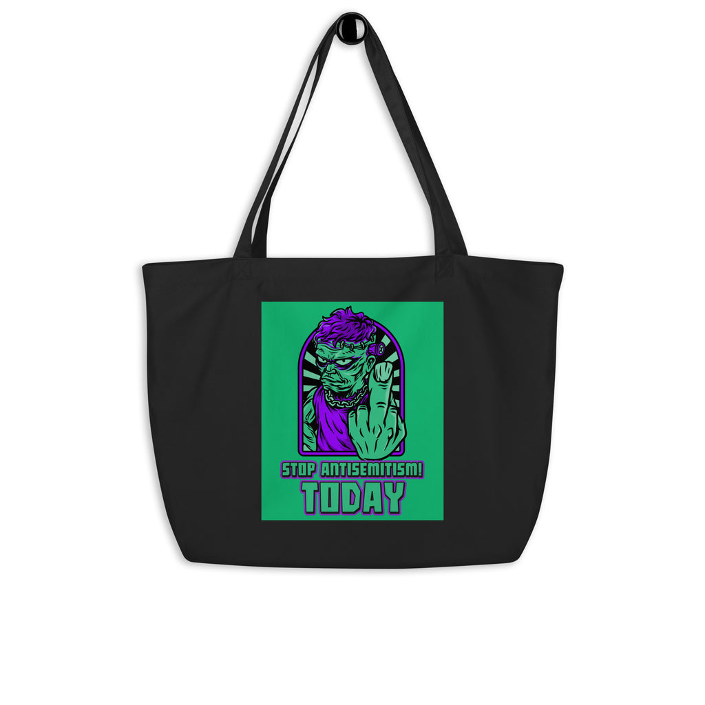 Horror Movie | Antisemitism | Large Organic Tote Bag Jouparty