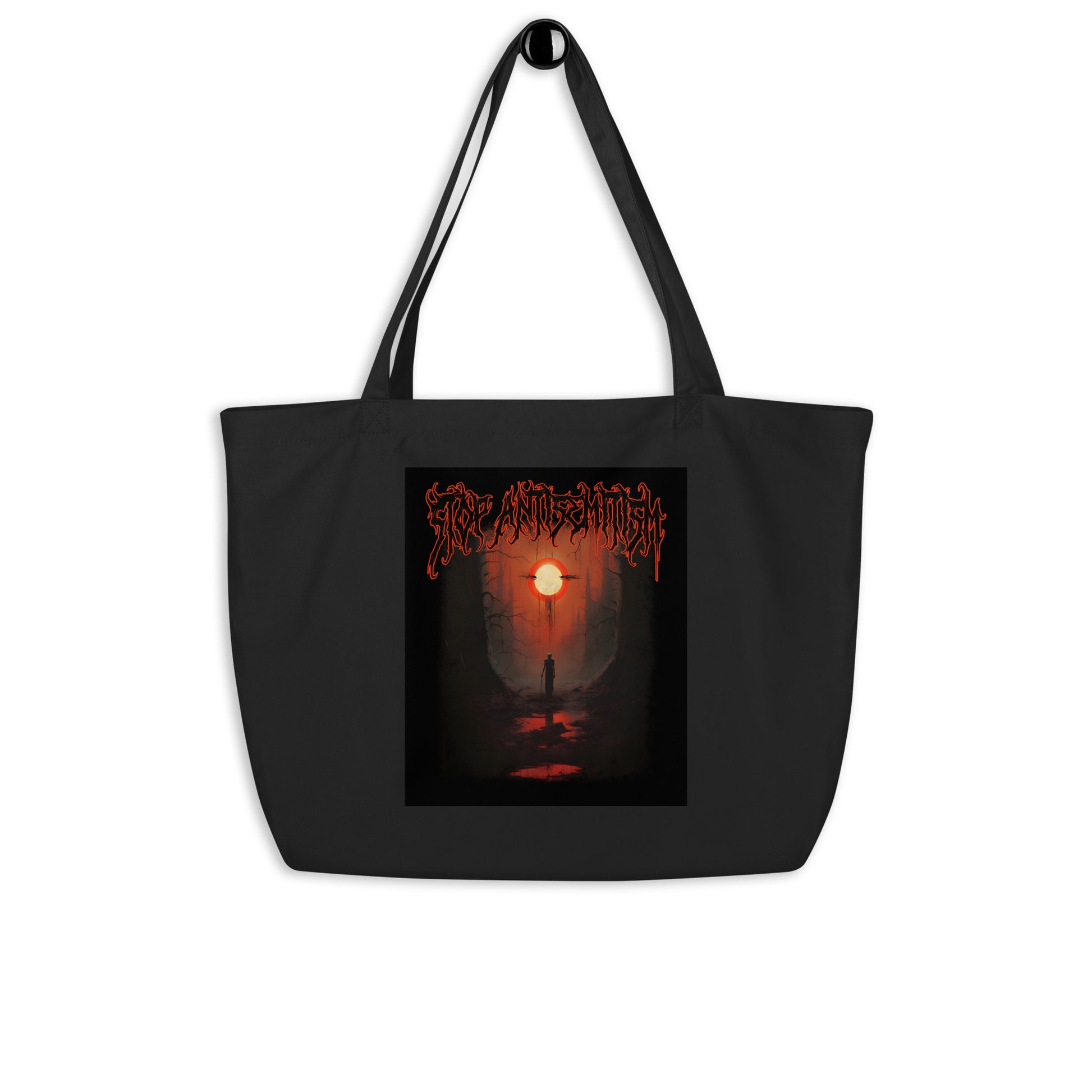 Horror Movie | Antisemitism | Large Organic Tote Bag