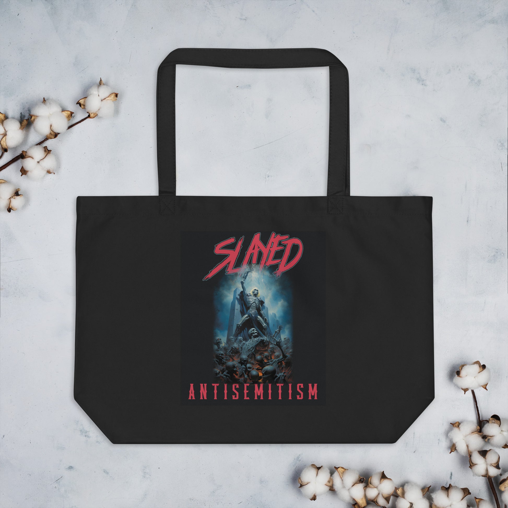 Horror Movie | Antisemitism | Large Organic Tote Bag