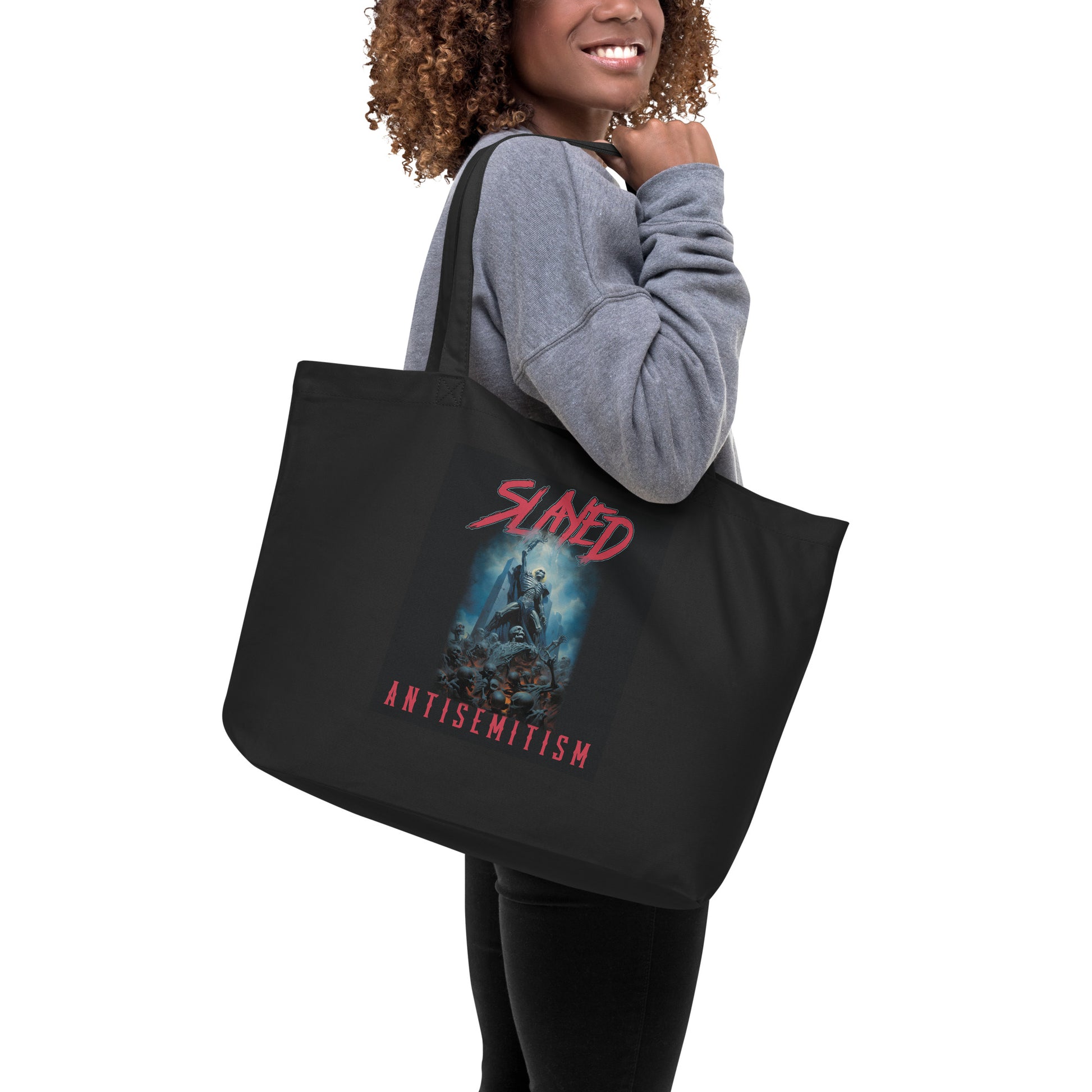 Horror Movie | Antisemitism | Large Organic Tote Bag