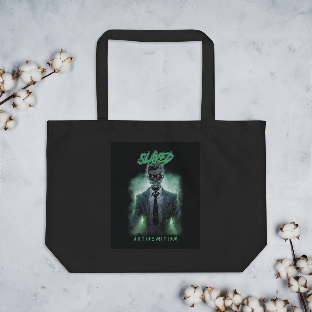 Horror Movie | Antisemitism | Large Organic Tote Bag