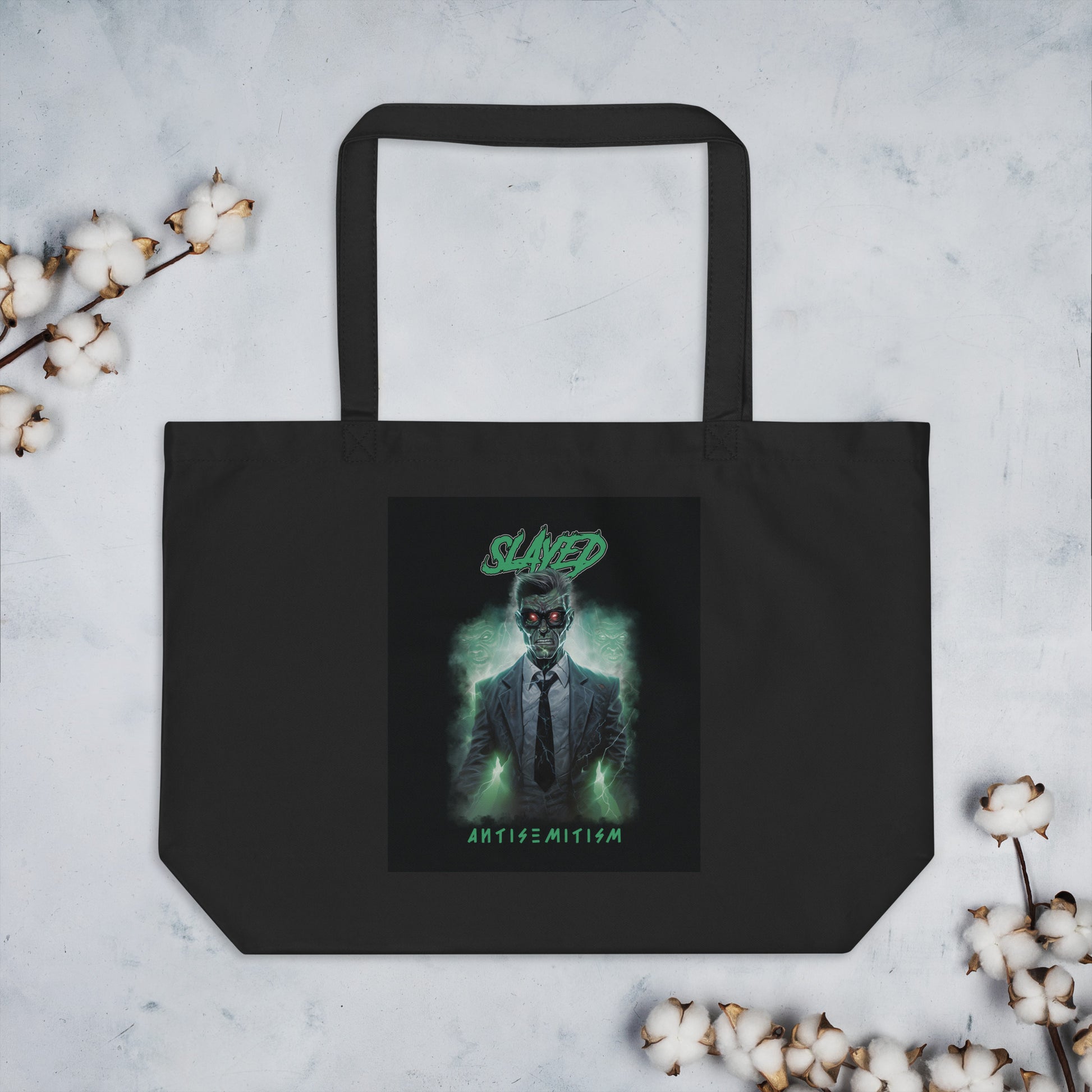 Horror Movie | Antisemitism | Large Organic Tote Bag