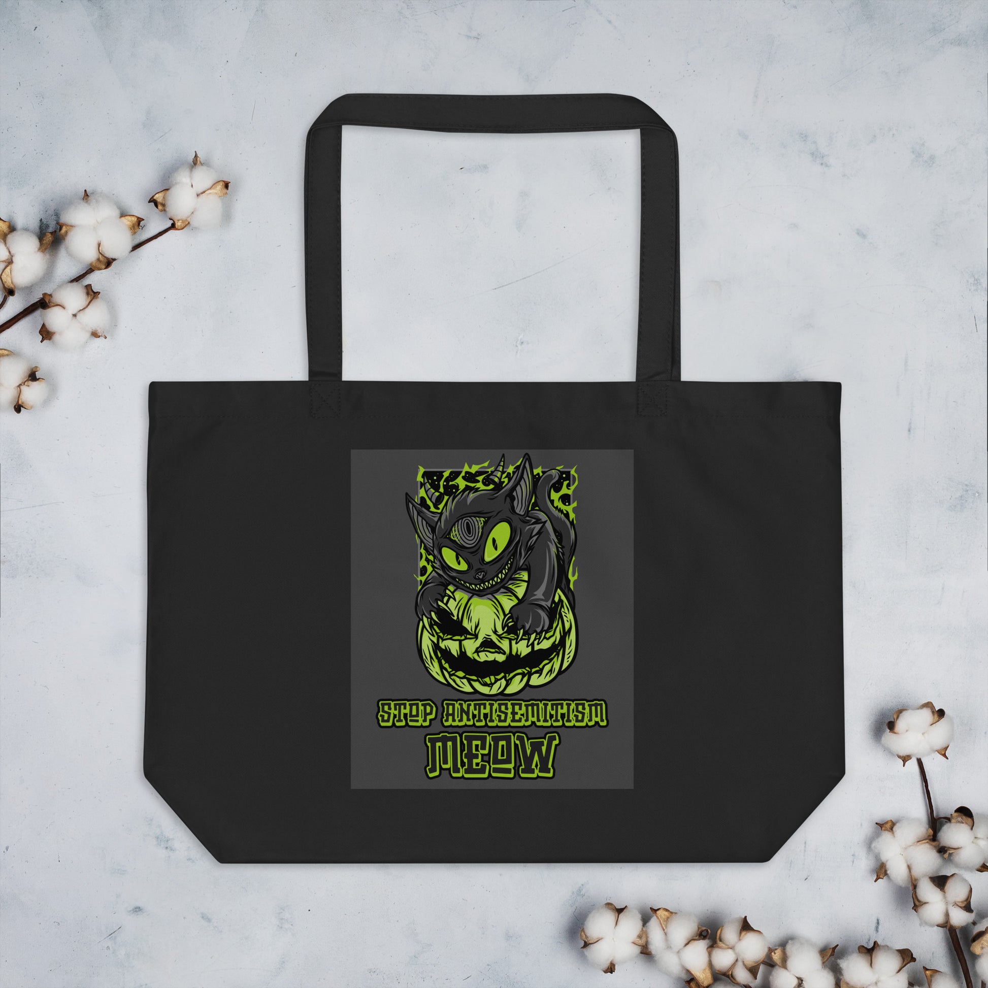 Horror Movie | Antisemitism | Large Organic Tote Bag Jouparty