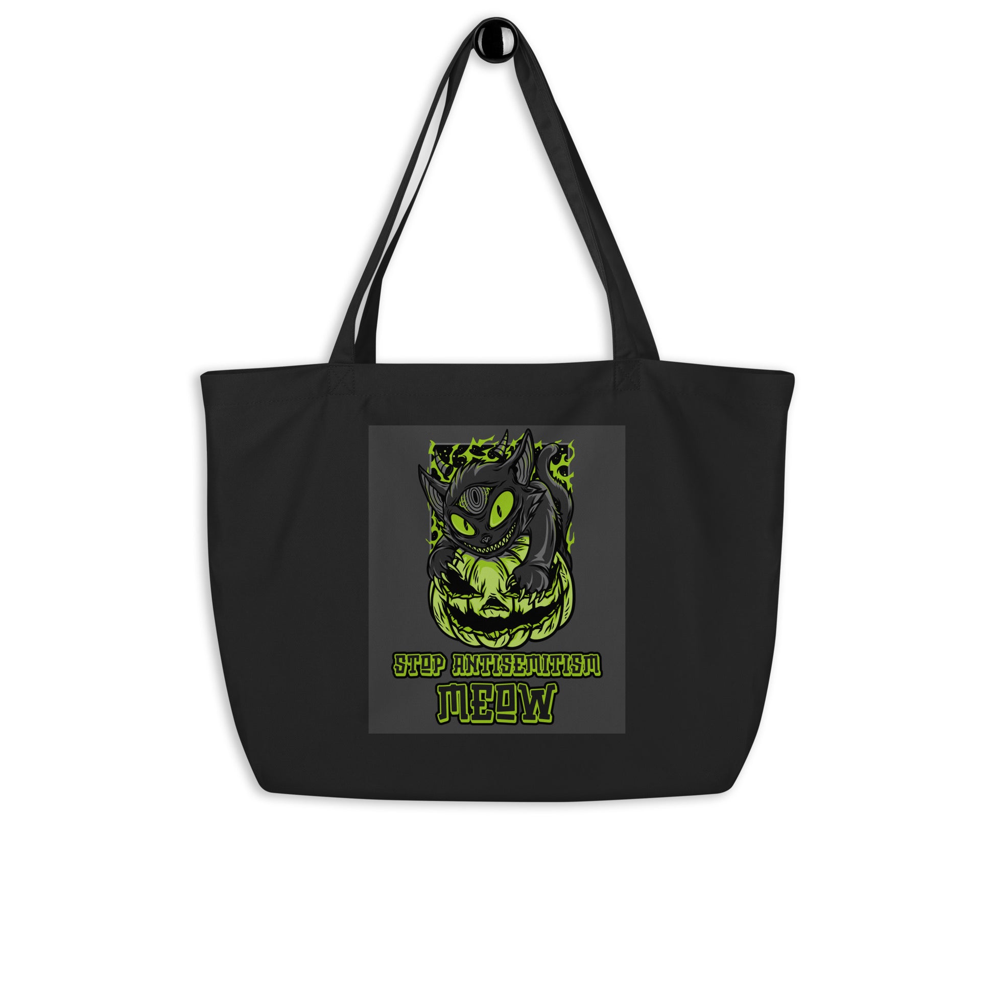 Horror Movie | Antisemitism | Large Organic Tote Bag Jouparty