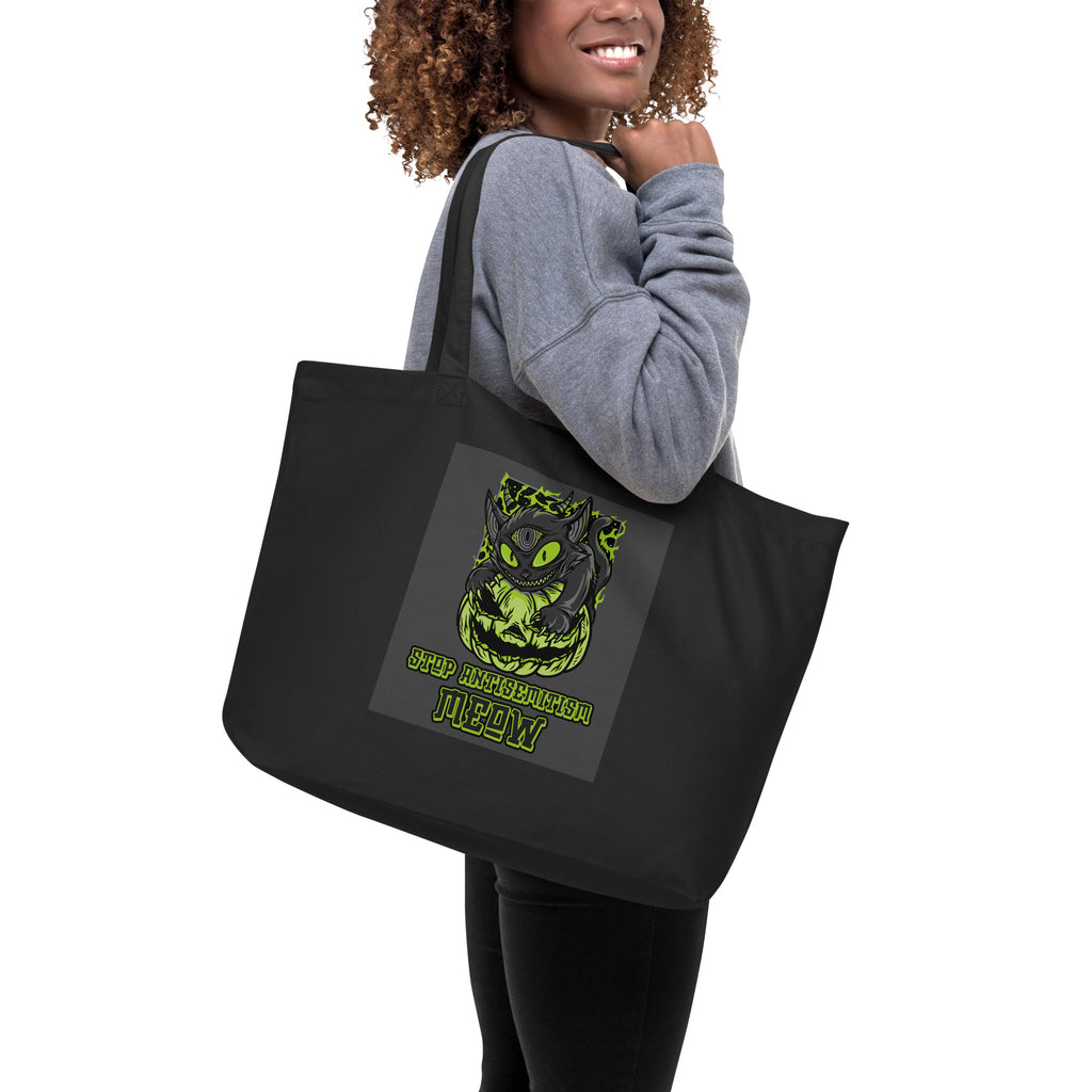 Horror Movie | Antisemitism | Large Organic Tote Bag Jouparty