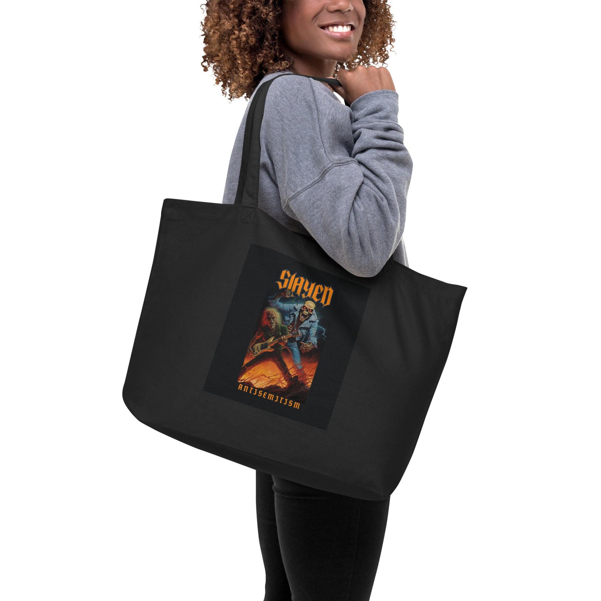 Horror Movie | Antisemitism | Large Organic Tote Bag