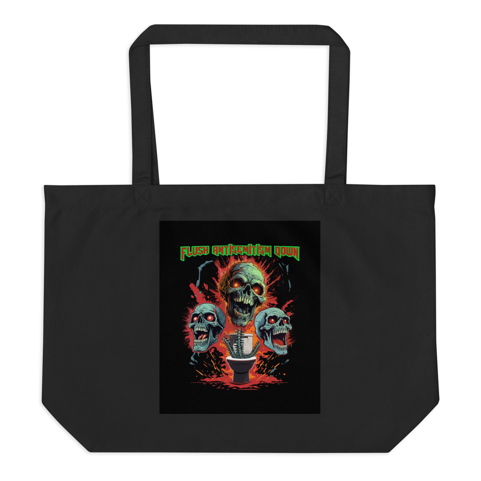 Horror Movie | Antisemitism | Large Organic Tote Bag Jouparty