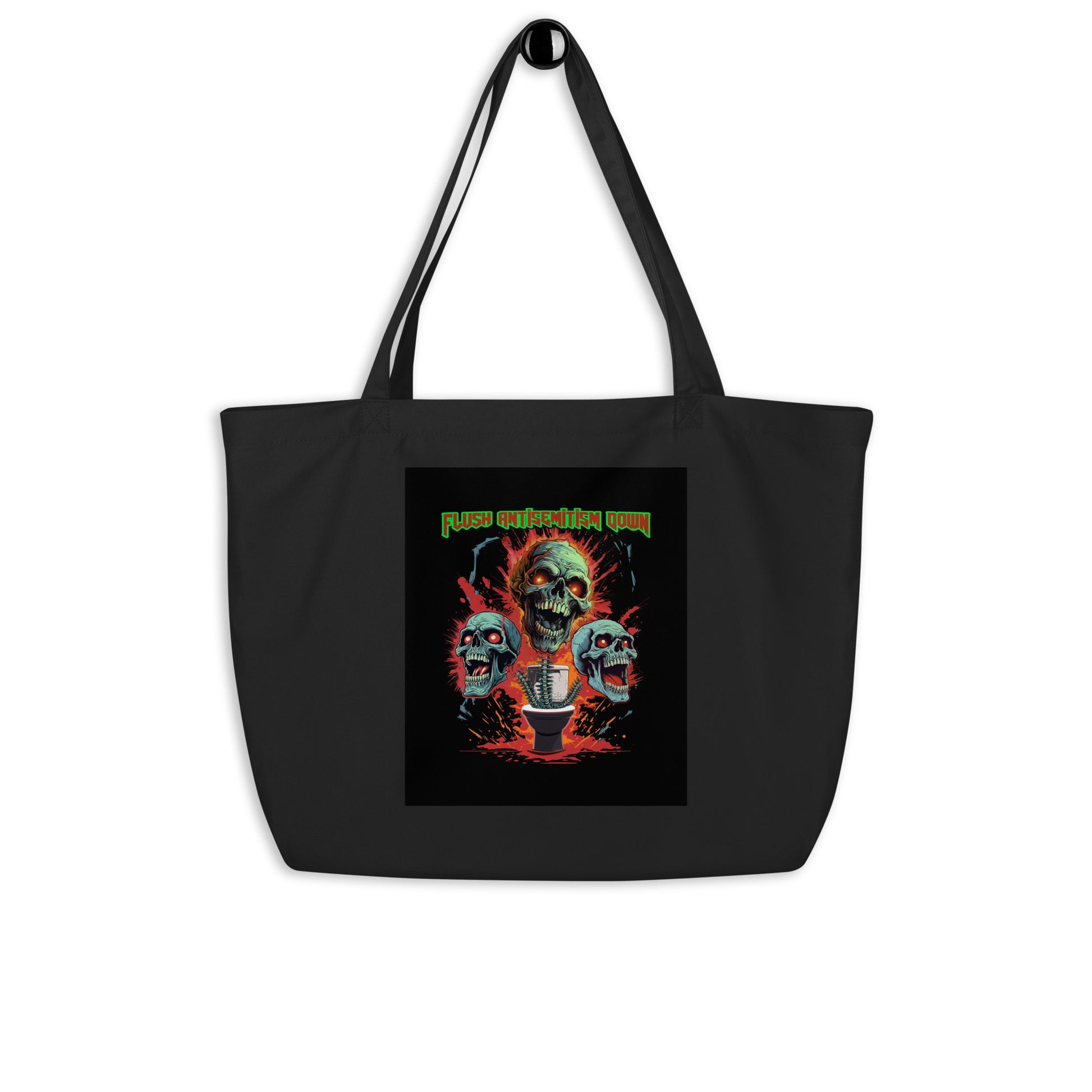 Horror Movie | Antisemitism | Large Organic Tote Bag Jouparty