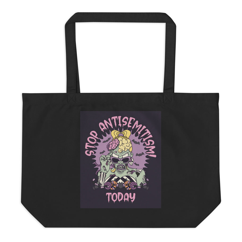 Horror Movie | Antisemitism | Large Organic Tote Bag