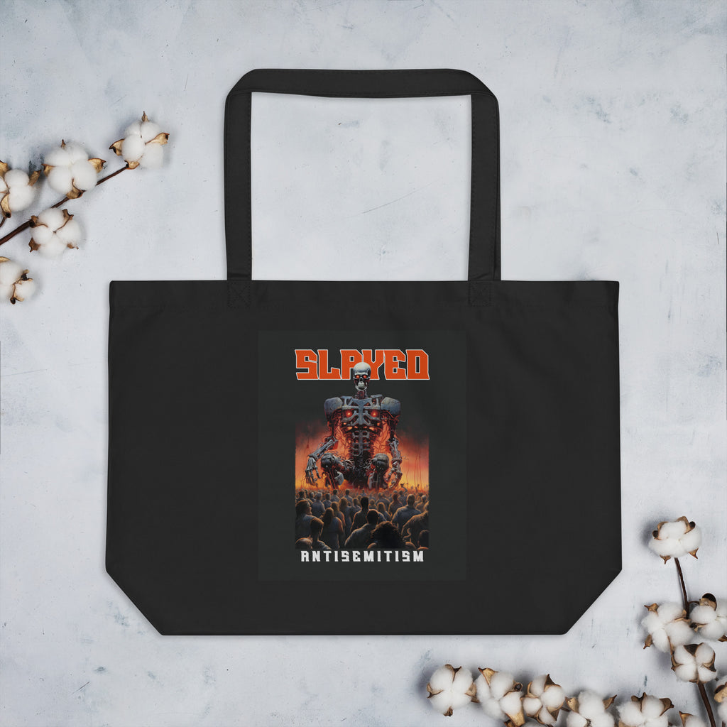 Horror Movie | Antisemitism | Large Organic Tote Bag Jouparty