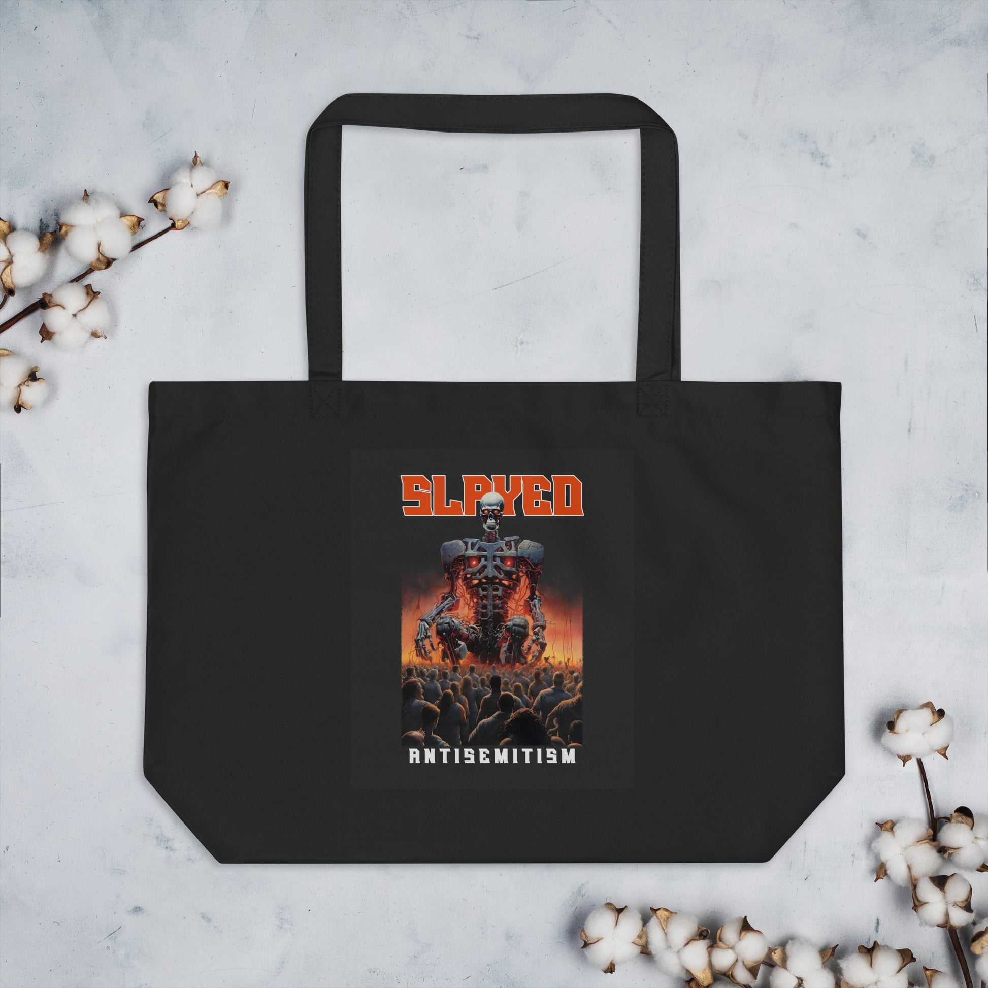 Horror Movie | Antisemitism | Large Organic Tote Bag Jouparty