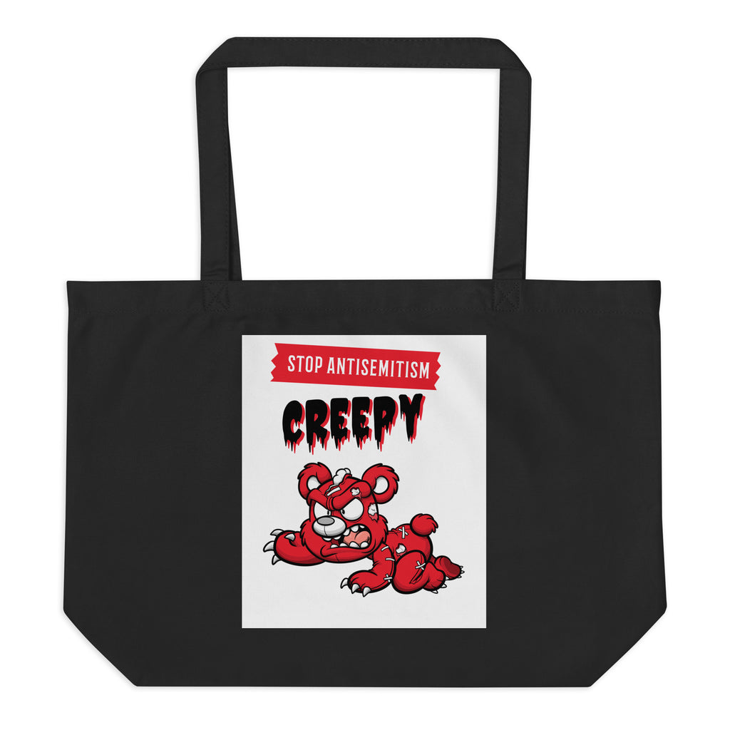Horror Movie | Antisemitism | Large Organic Tote Bag Jouparty
