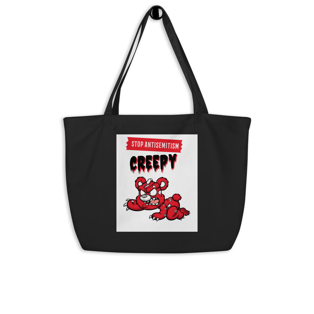 Horror Movie | Antisemitism | Large Organic Tote Bag Jouparty