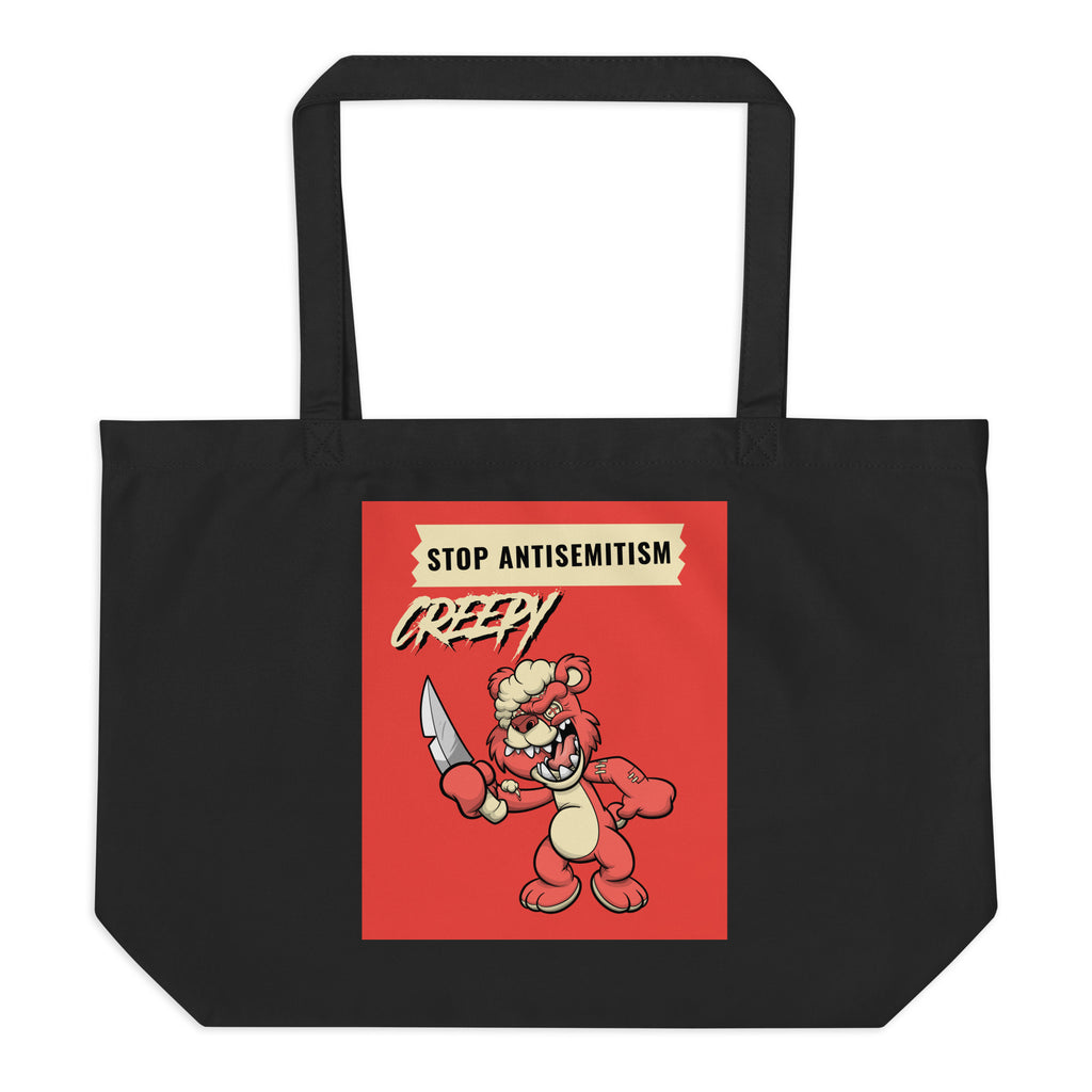 Horror Movie | Antisemitism | Large Organic Tote Bag Jouparty