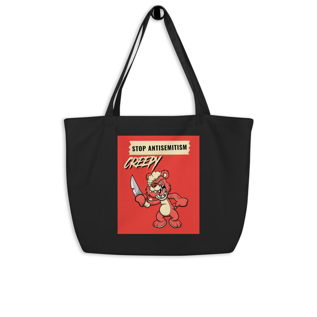 Horror Movie | Antisemitism | Large Organic Tote Bag Jouparty
