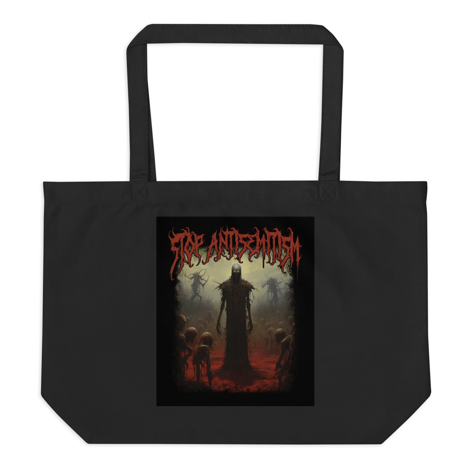 Horror Movie | Antisemitism | Large Organic Tote Bag