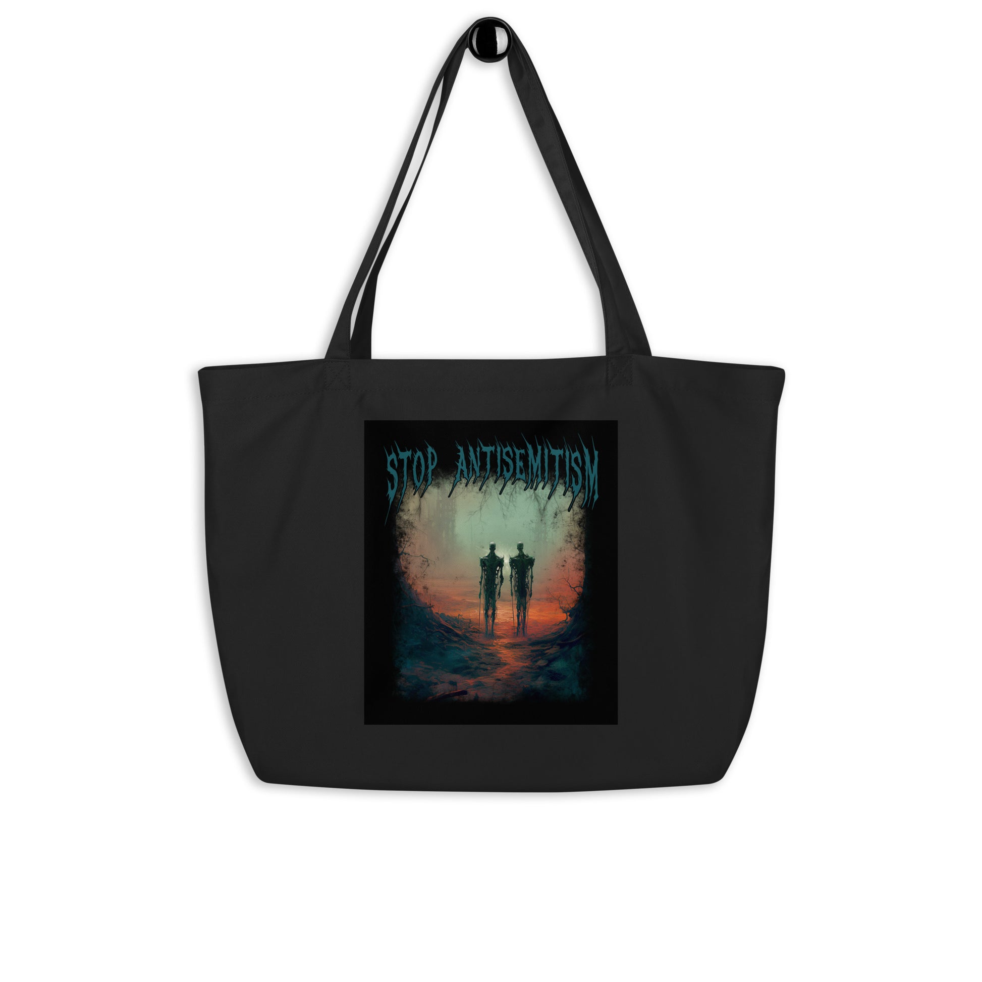 Horror Movie | Antisemitism | Large Organic Tote Bag Jouparty