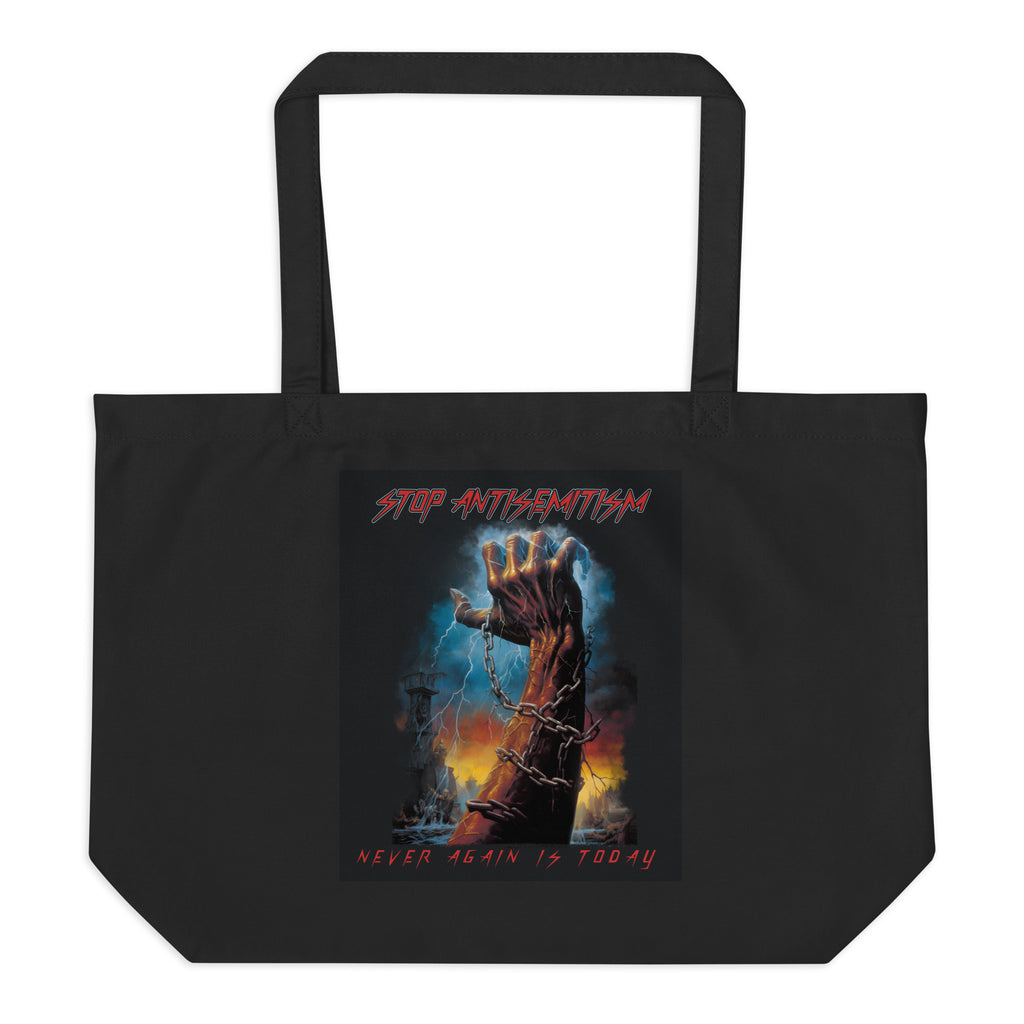 Horror Movie | Antisemitism | Large Organic Tote Bag Jouparty