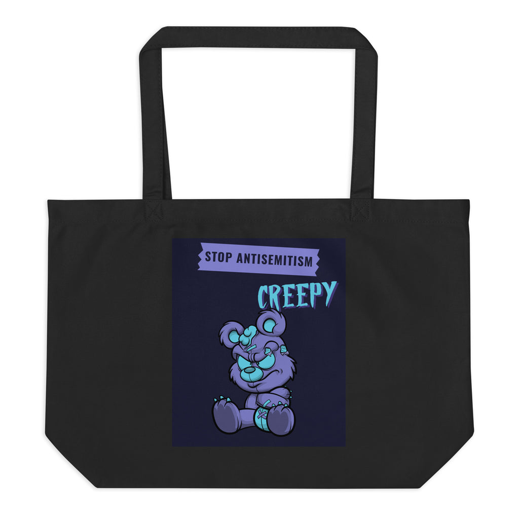 Horror Movie | Antisemitism | Large Organic Tote Bag Jouparty