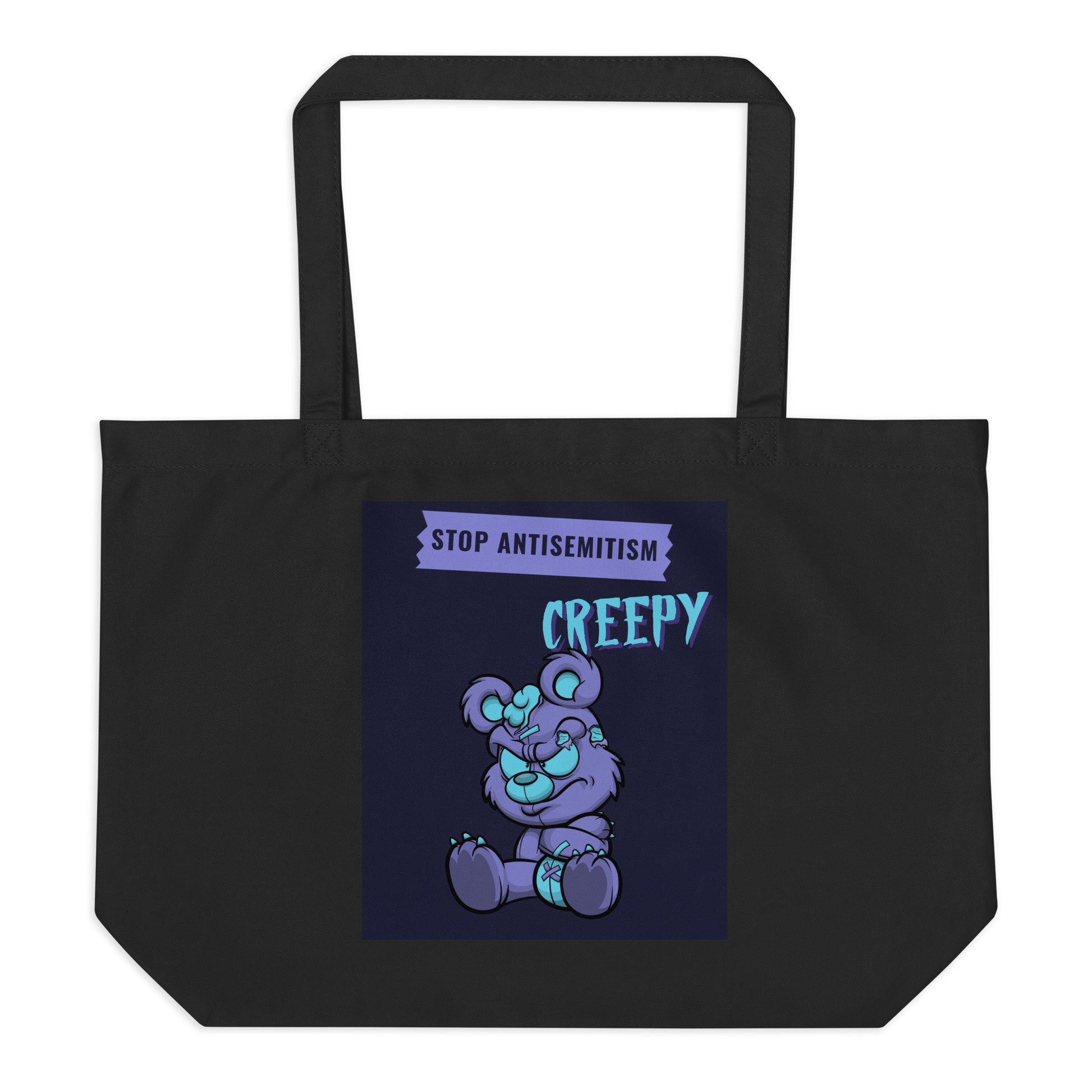 Horror Movie | Antisemitism | Large Organic Tote Bag Jouparty