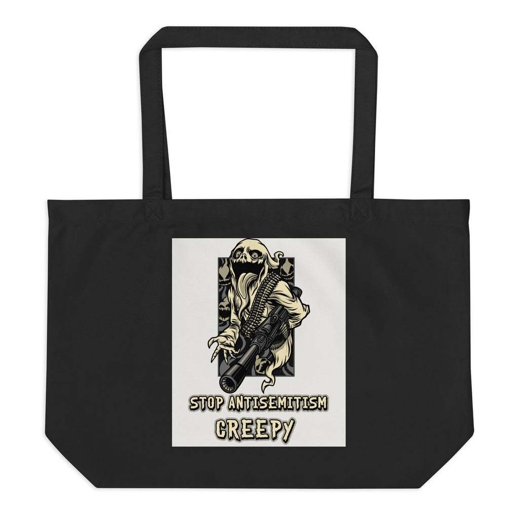 Horror Movie | Antisemitism | Large Organic Tote Bag Jouparty