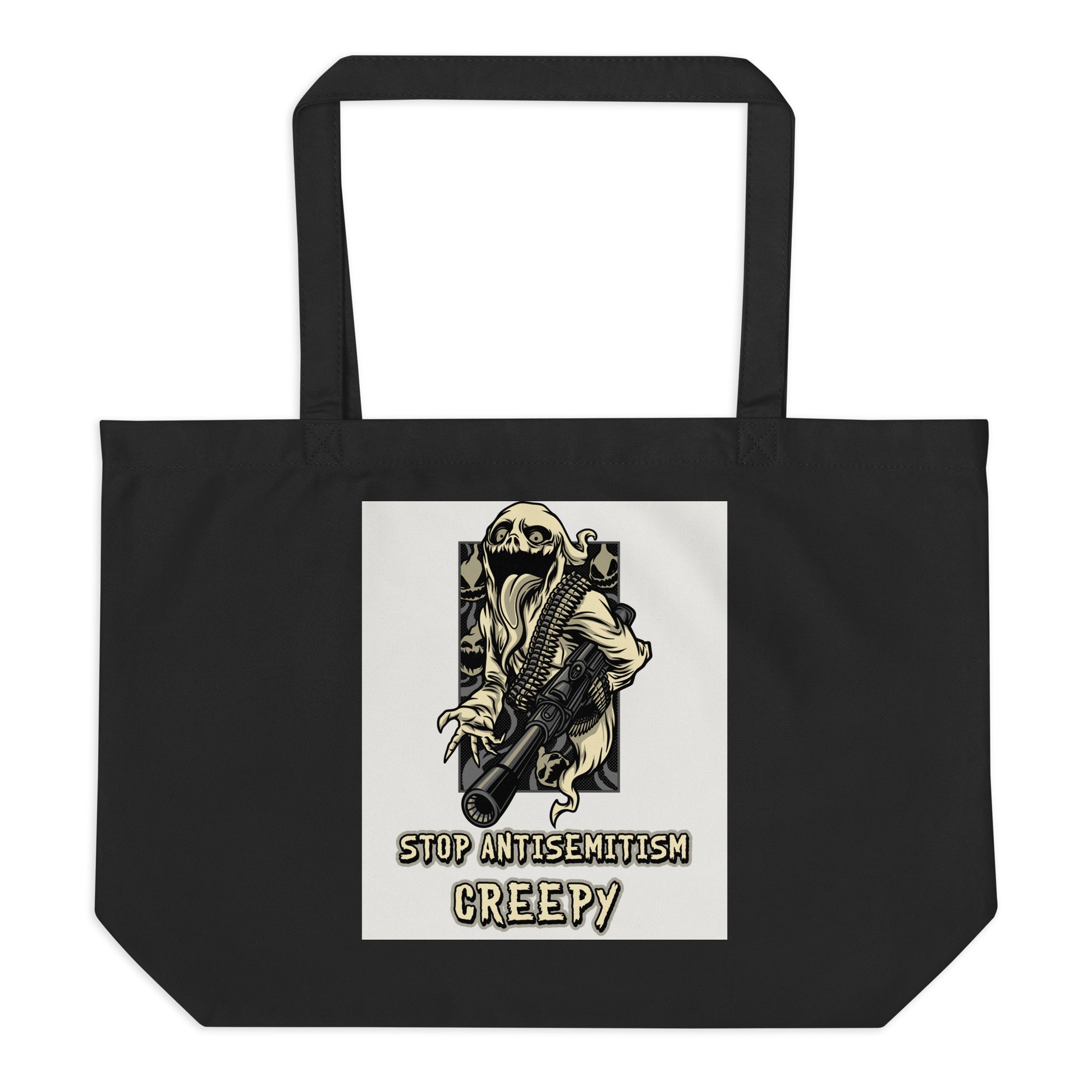 Horror Movie | Antisemitism | Large Organic Tote Bag Jouparty