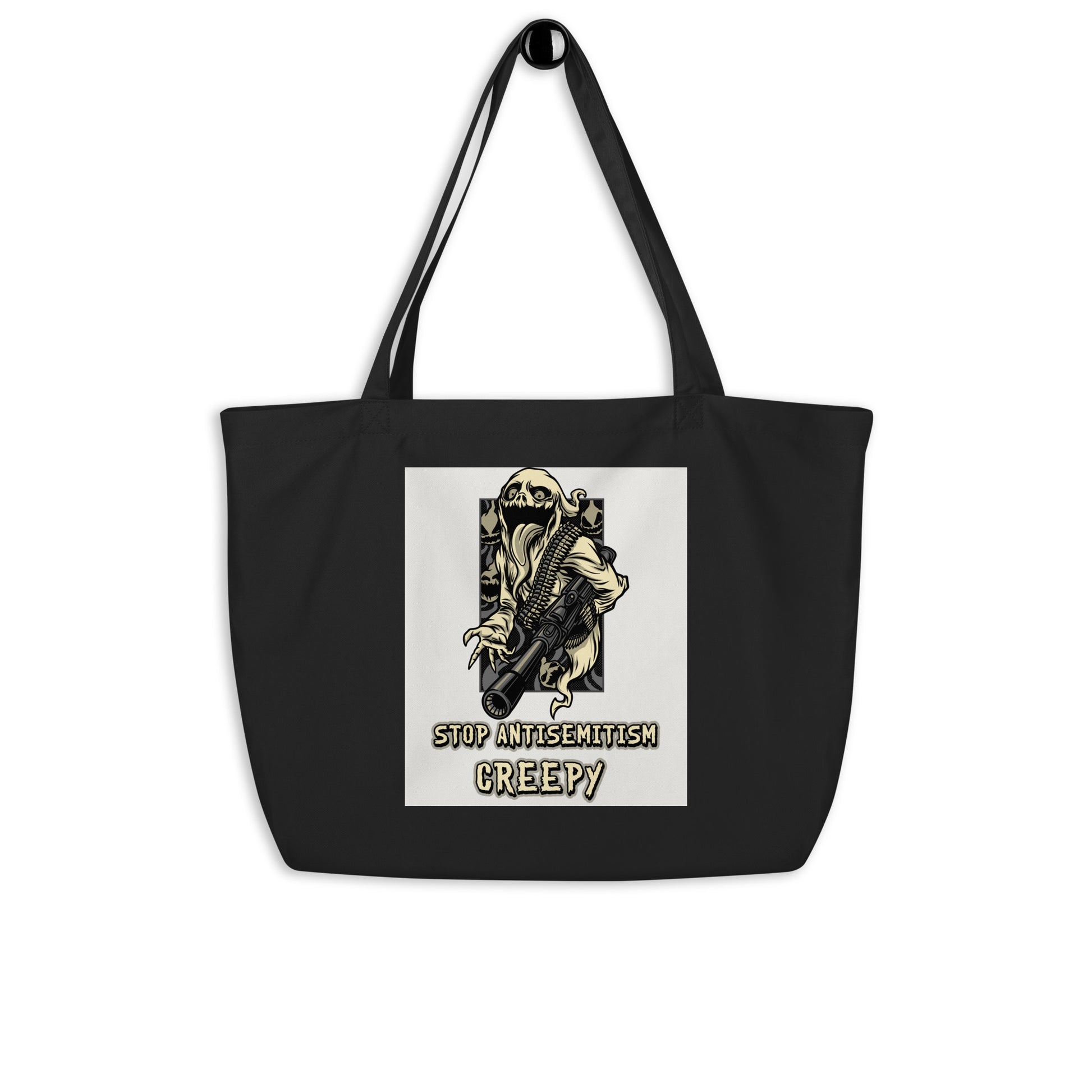 Horror Movie | Antisemitism | Large Organic Tote Bag Jouparty