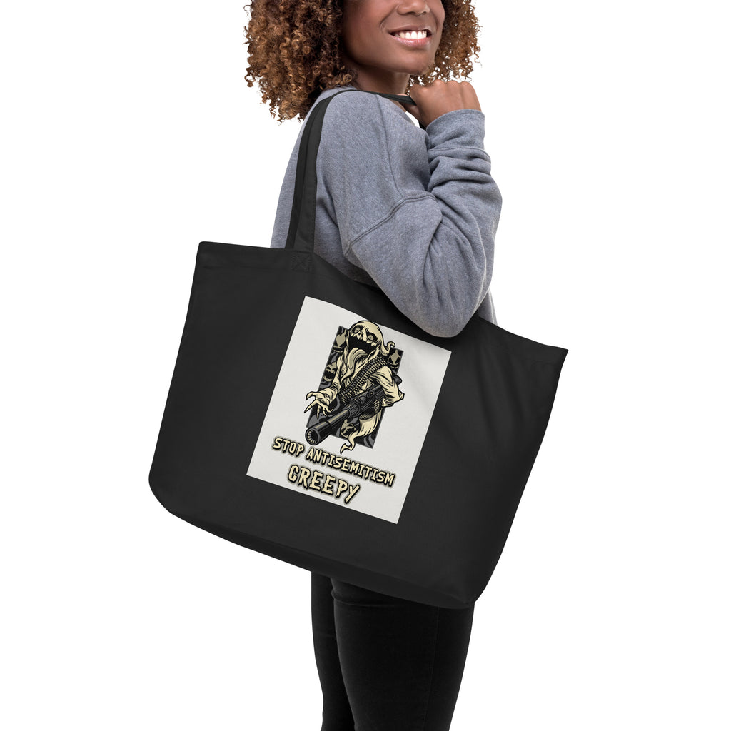 Horror Movie | Antisemitism | Large Organic Tote Bag Jouparty