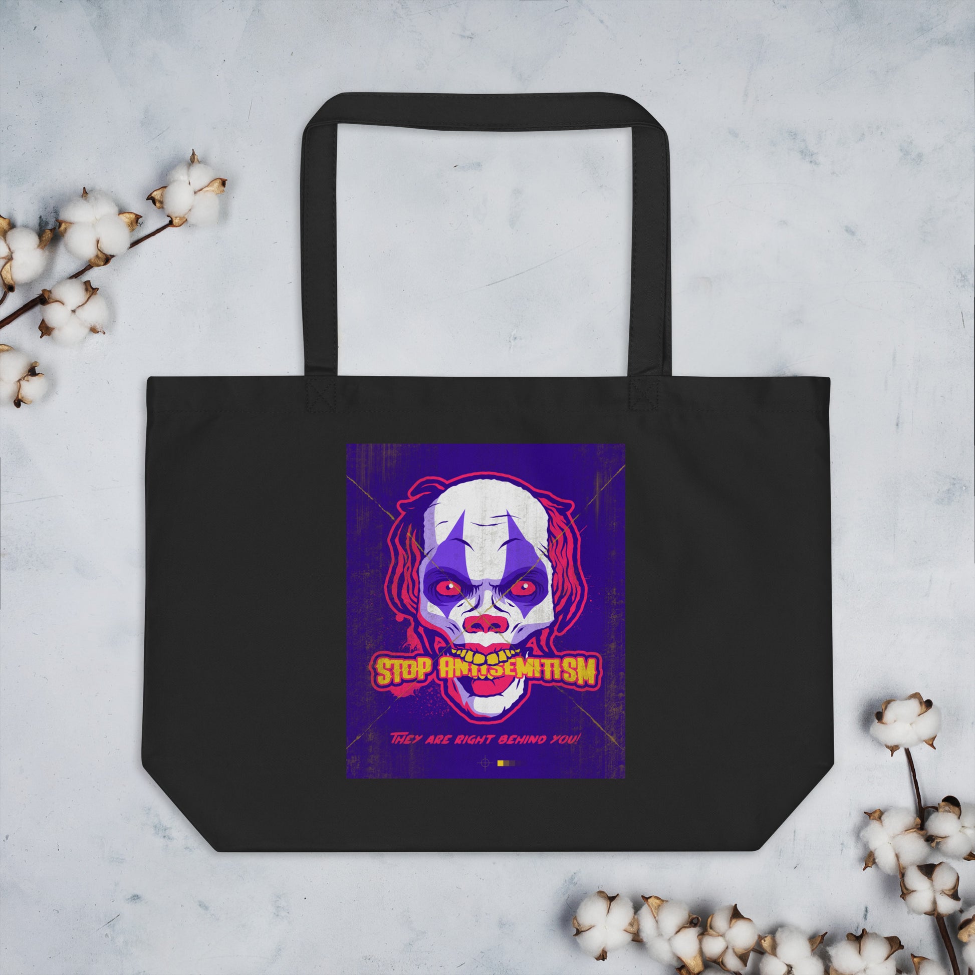 Horror Movie | Antisemitism | Large Organic Tote Bag