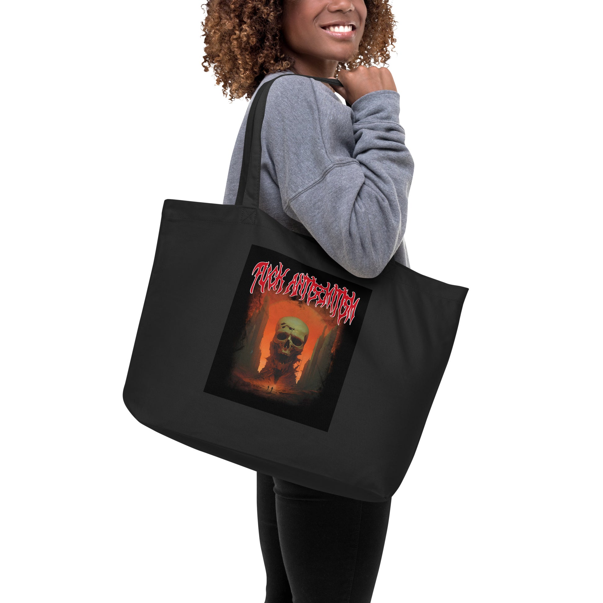 Horror Movie | Antisemitism | Large Organic Tote Bag