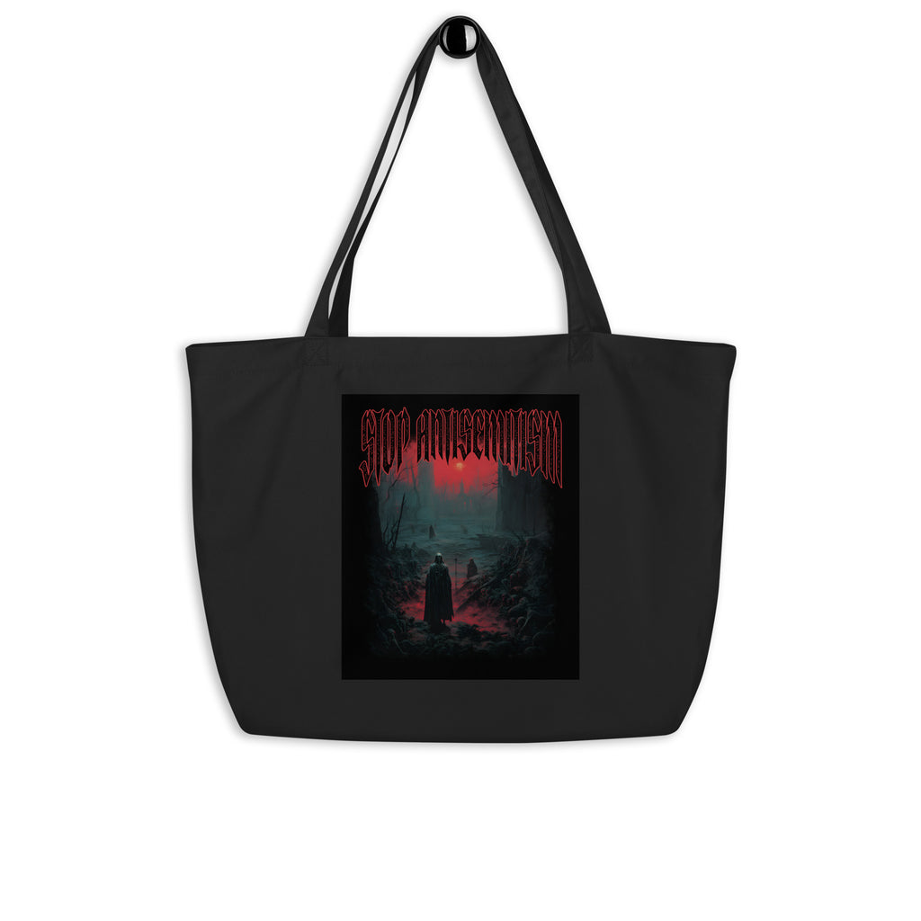 Horror Movie | Antisemitism | Large Organic Tote Bag Jouparty
