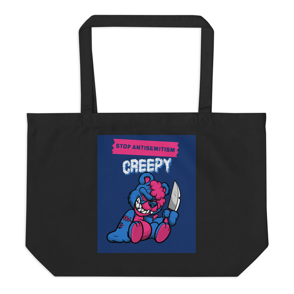 Horror Movie | Antisemitism | Large Organic Tote Bag Jouparty