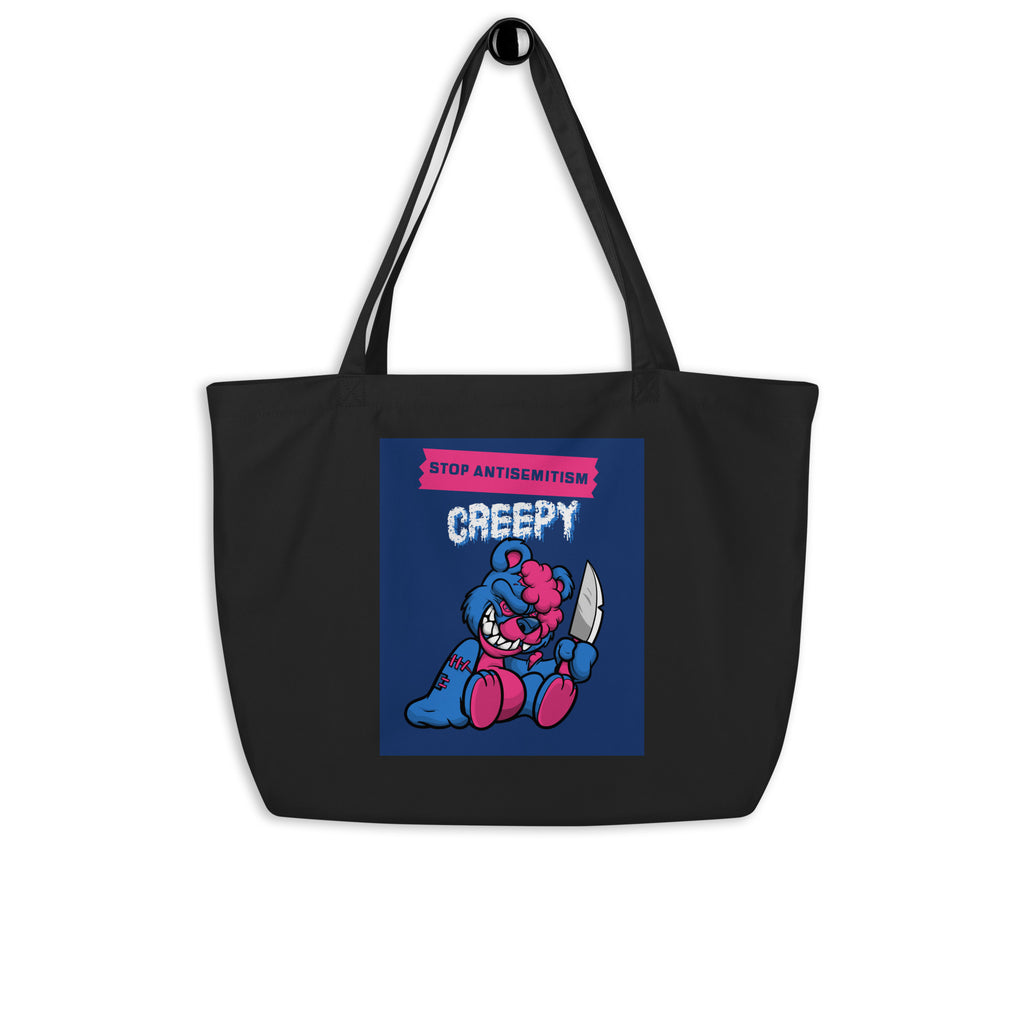 Horror Movie | Antisemitism | Large Organic Tote Bag Jouparty
