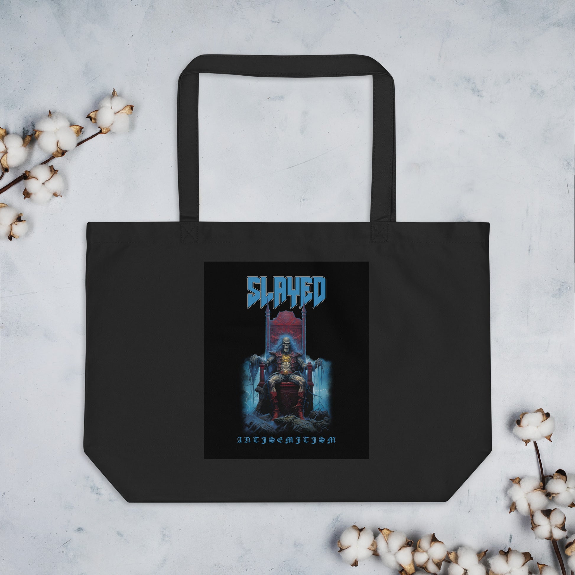 Horror Movie | Antisemitism | Large Organic Tote Bag Jouparty