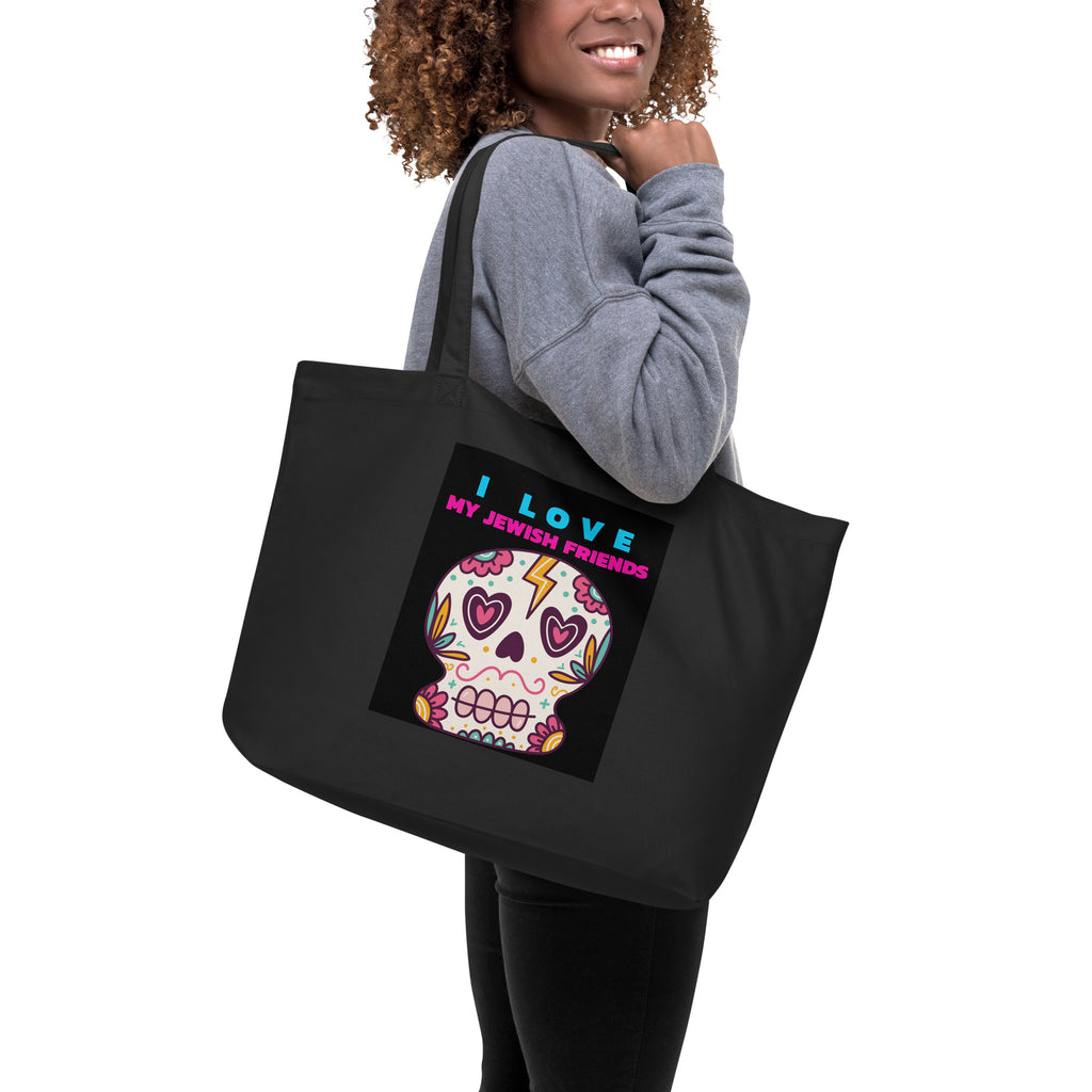 I Love My Jewish Friends | Large Organic Tote Bag Jouparty