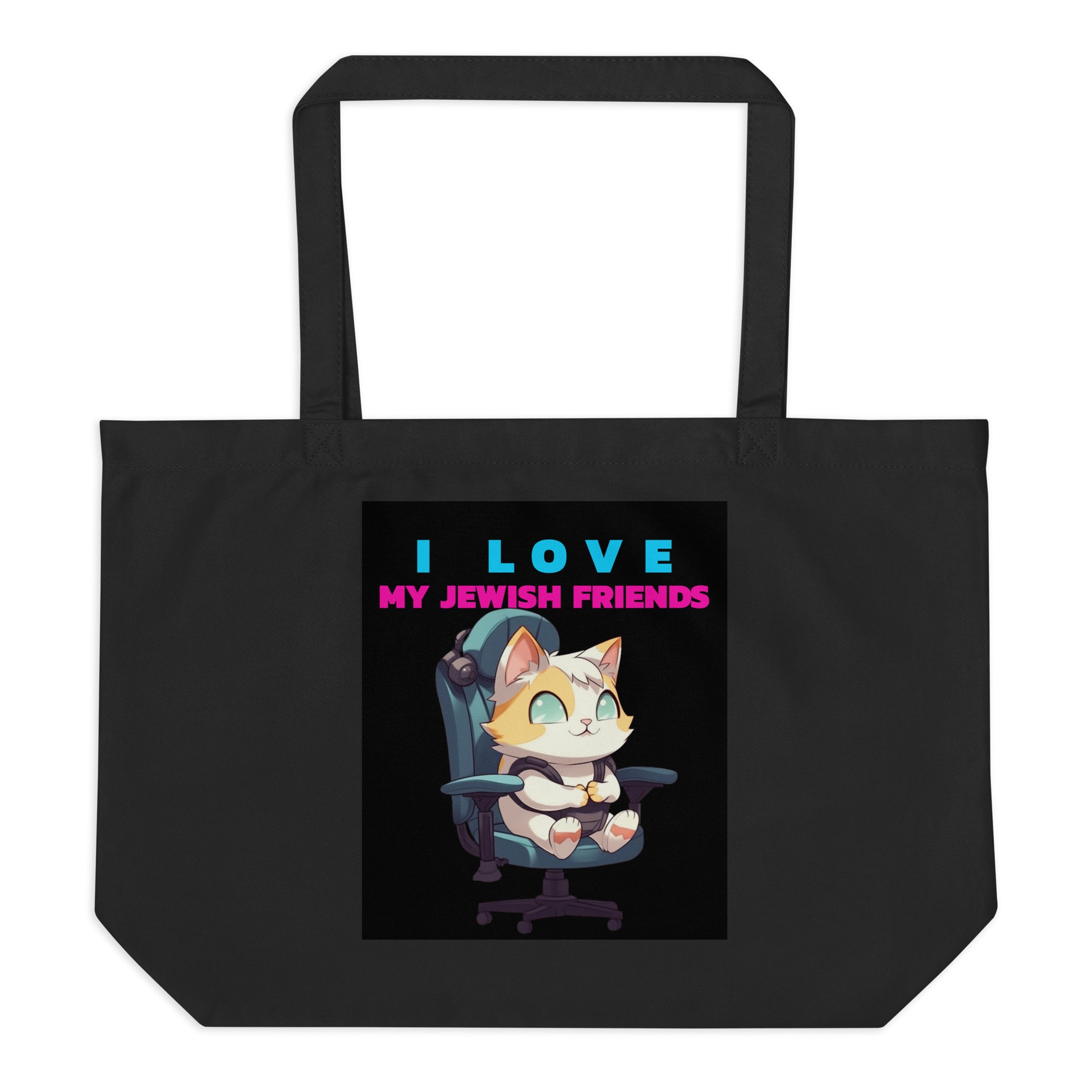 I Love My Jewish Friends | Large Organic Tote Bag