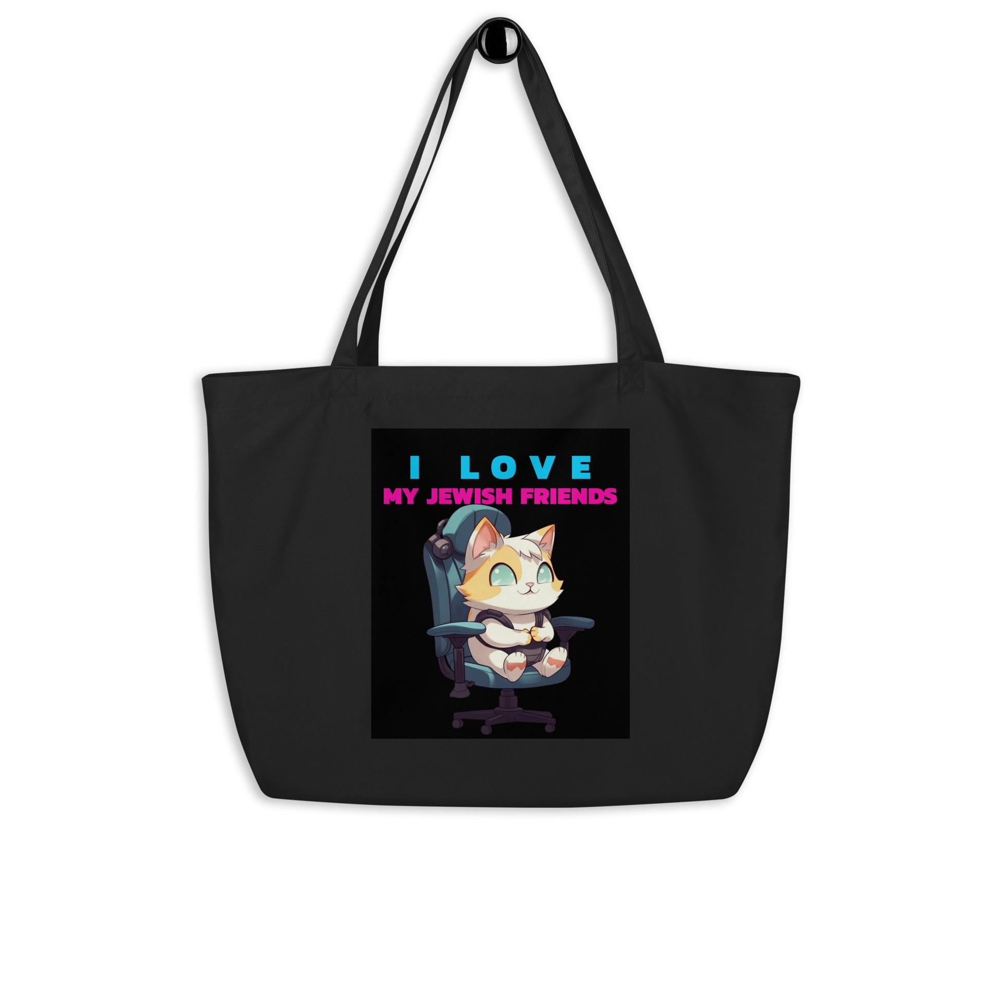 I Love My Jewish Friends | Large Organic Tote Bag
