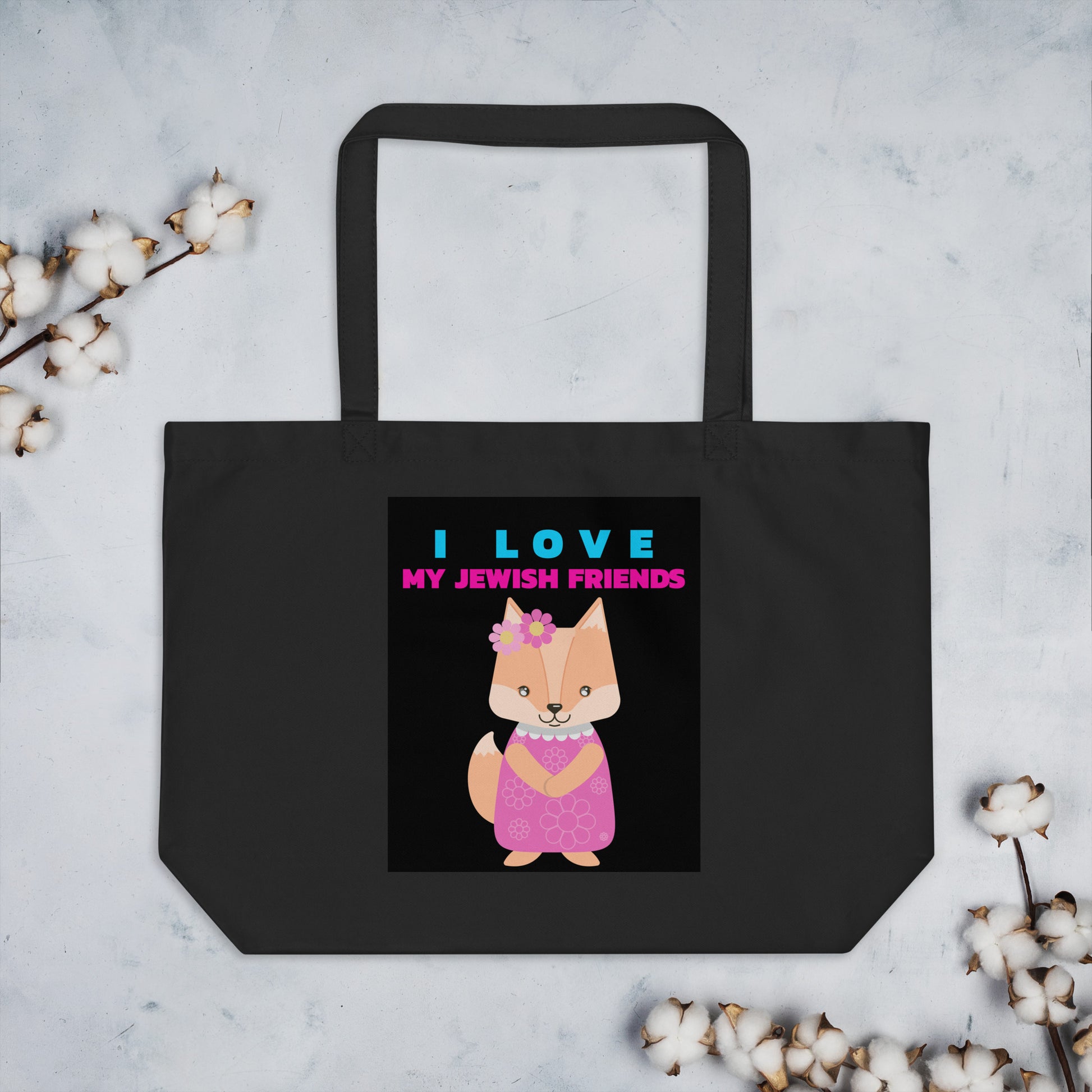 I Love My Jewish Friends | Large Organic Tote Bag