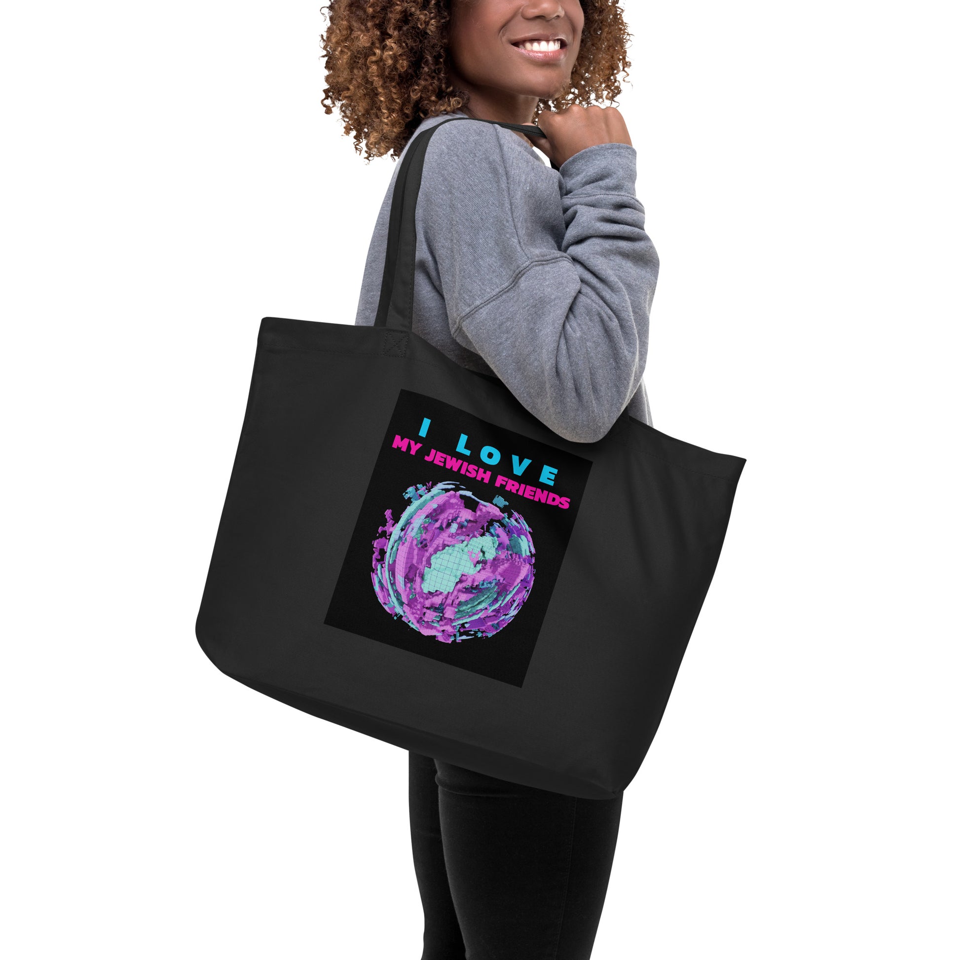 I Love My Jewish Friends | Large Organic Tote Bag