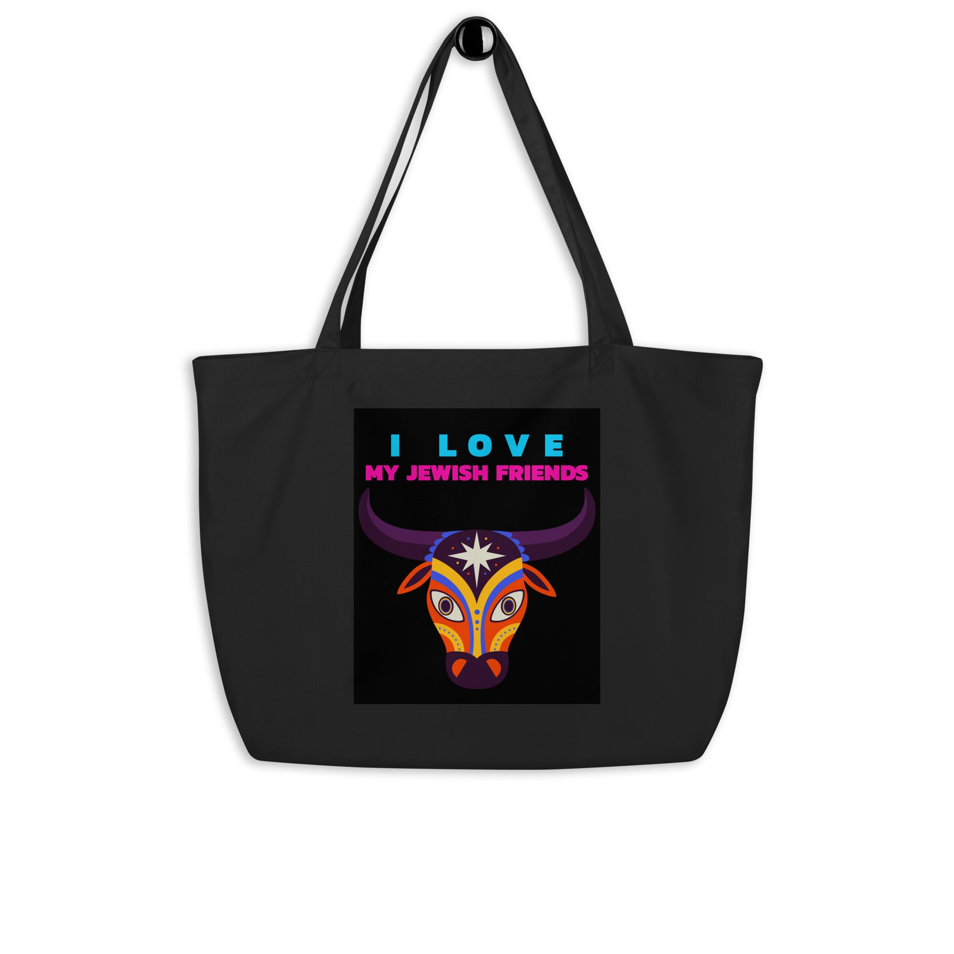 I Love My Jewish Friends | Large Organic Tote Bag