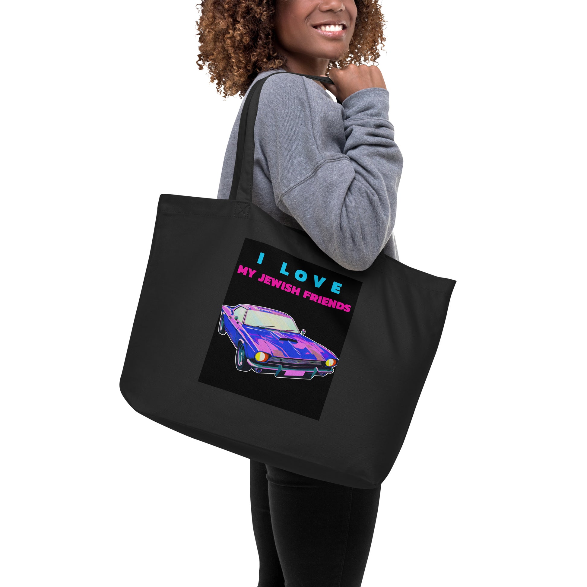 I Love My Jewish Friends | Large Organic Tote Bag