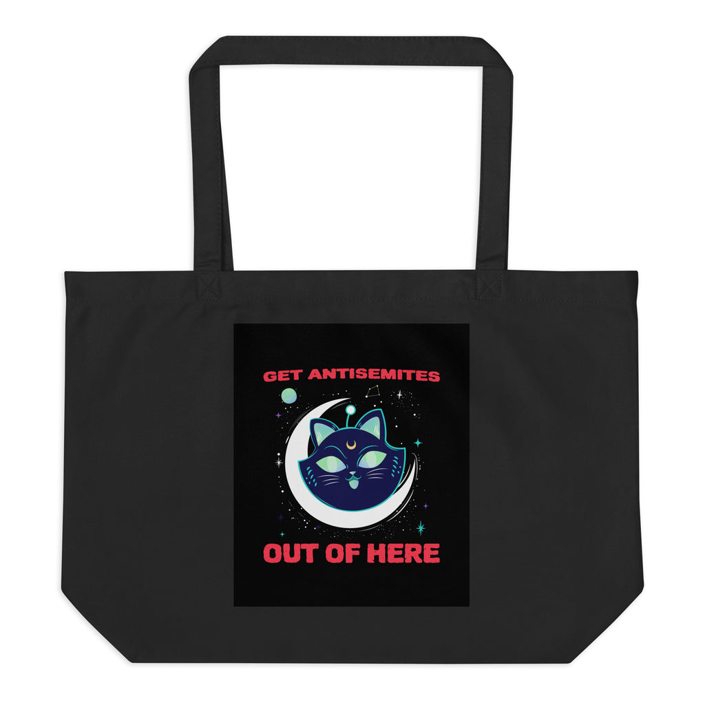 Get Alien Out | Antisemitism | Large Organic Tote Bag Jouparty