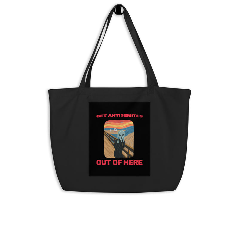 Get Alien Out | Antisemitism | Large Organic Tote Bag