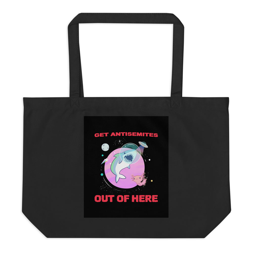 Get Alien Out | Antisemitism | Large Organic Tote Bag